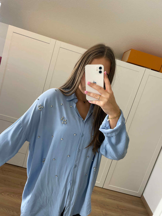 Bluse "Kristal" Blau