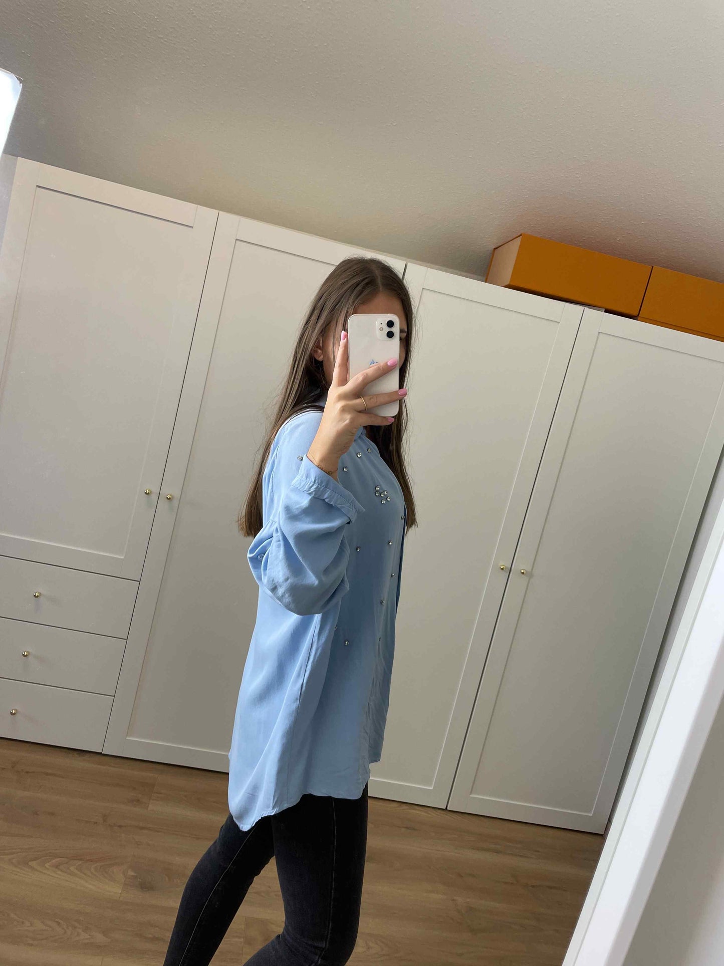 Bluse "Kristal" Blau