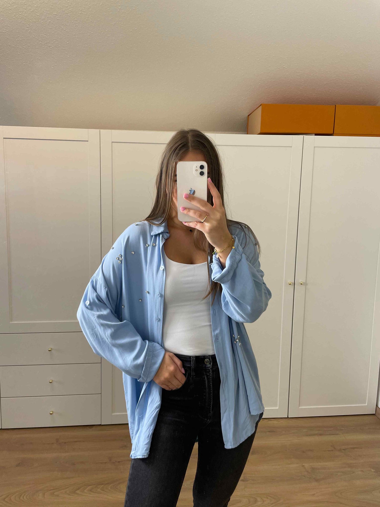 Bluse "Kristal" Blau