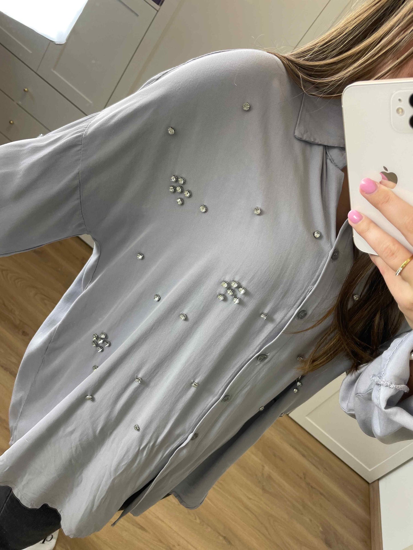 Bluse "Kristal" Grau