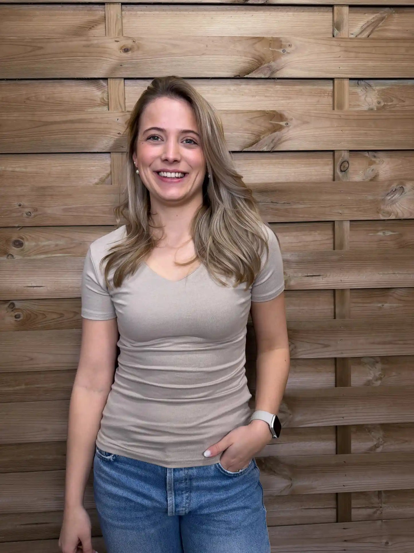 Basicshirt "Soft" Taupe