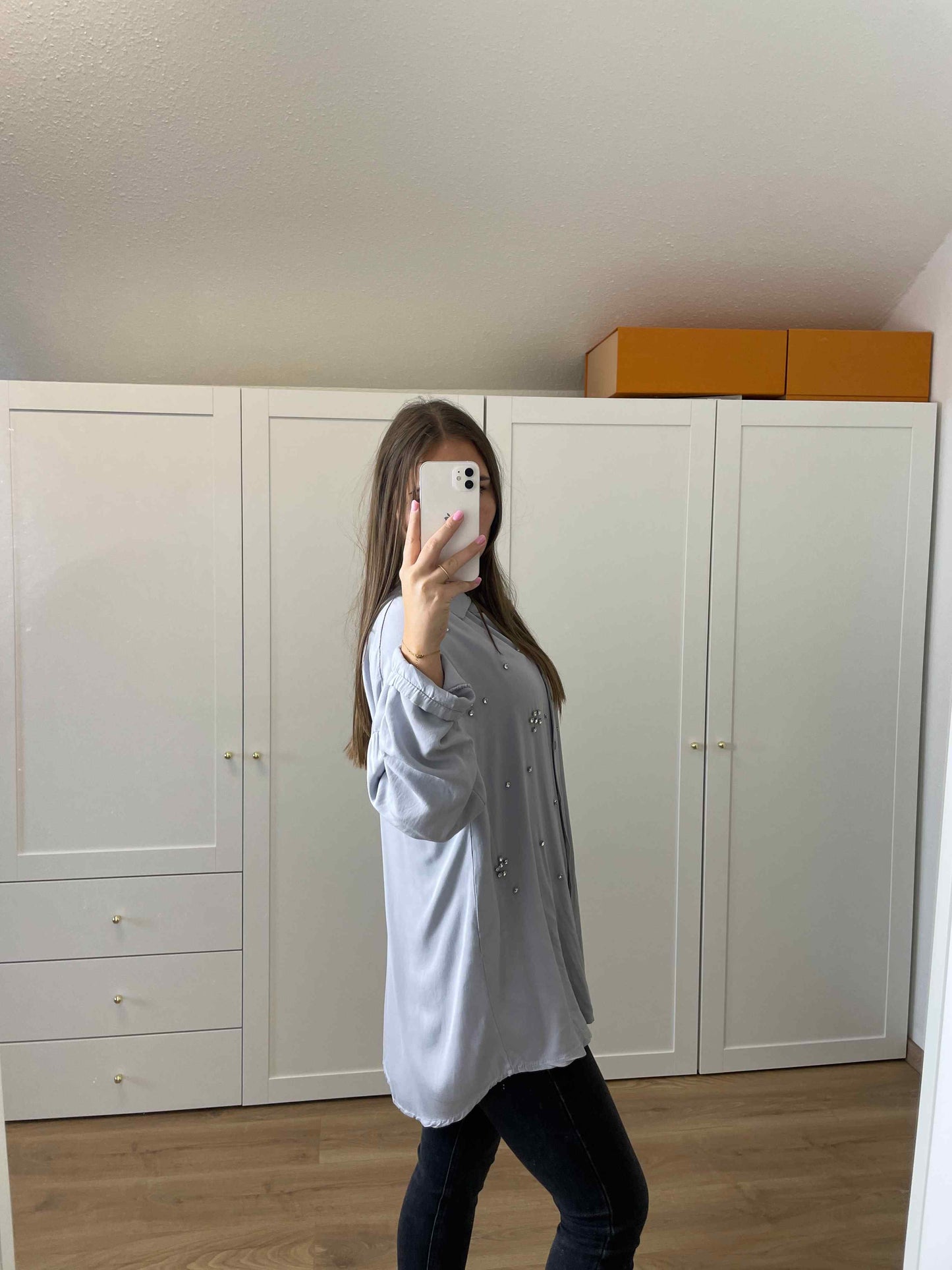 Bluse "Kristal" Grau