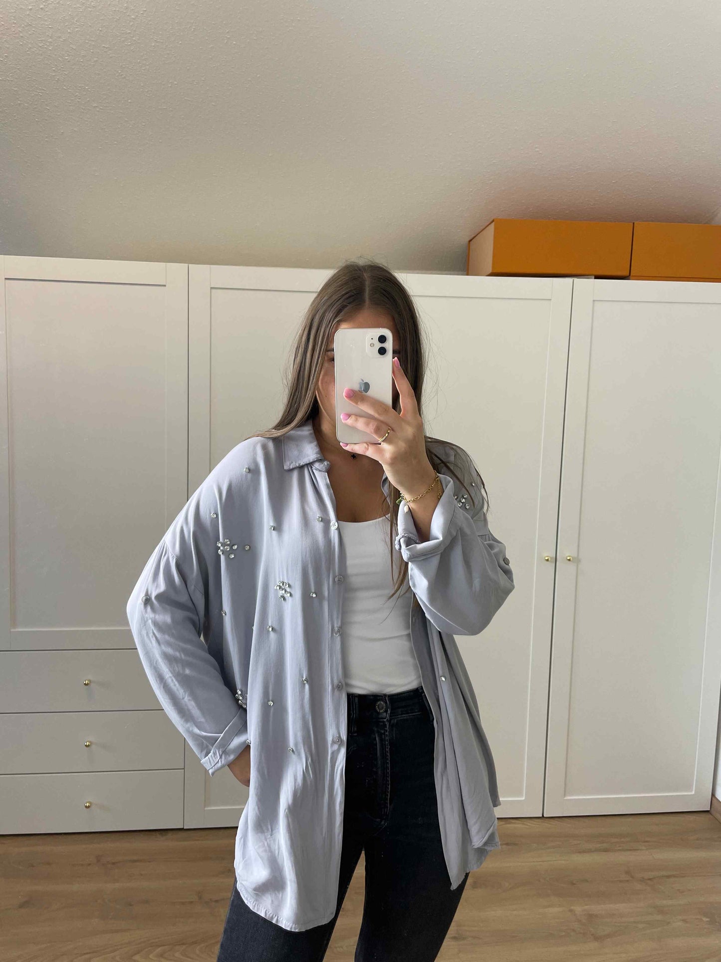 Bluse "Kristal" Grau