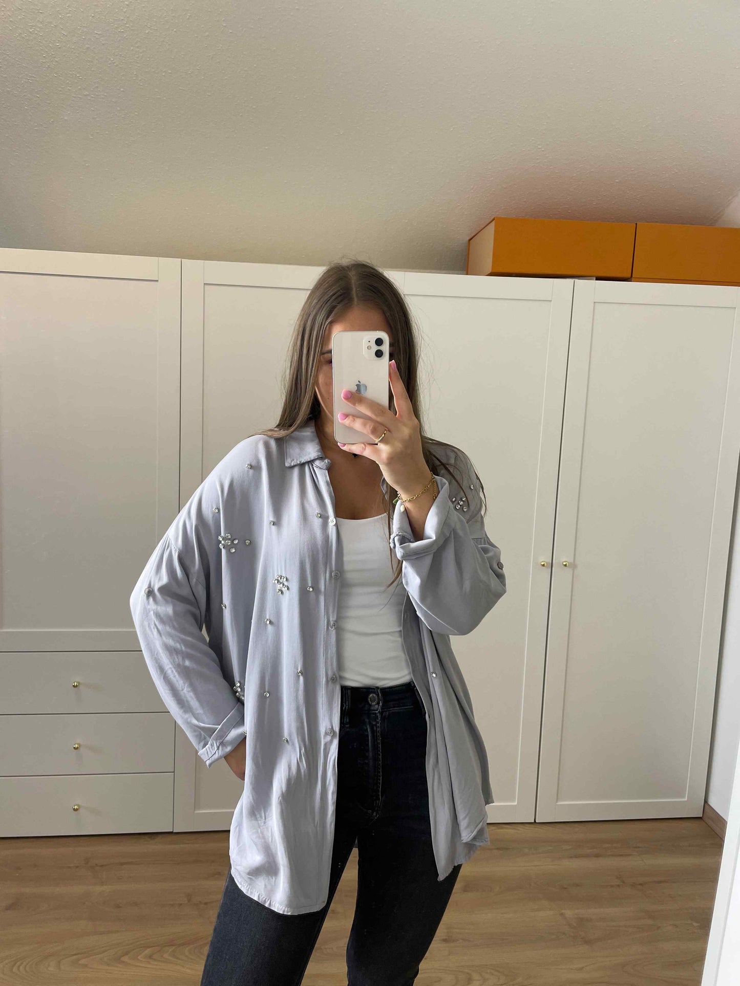 Bluse "Kristal" Grau