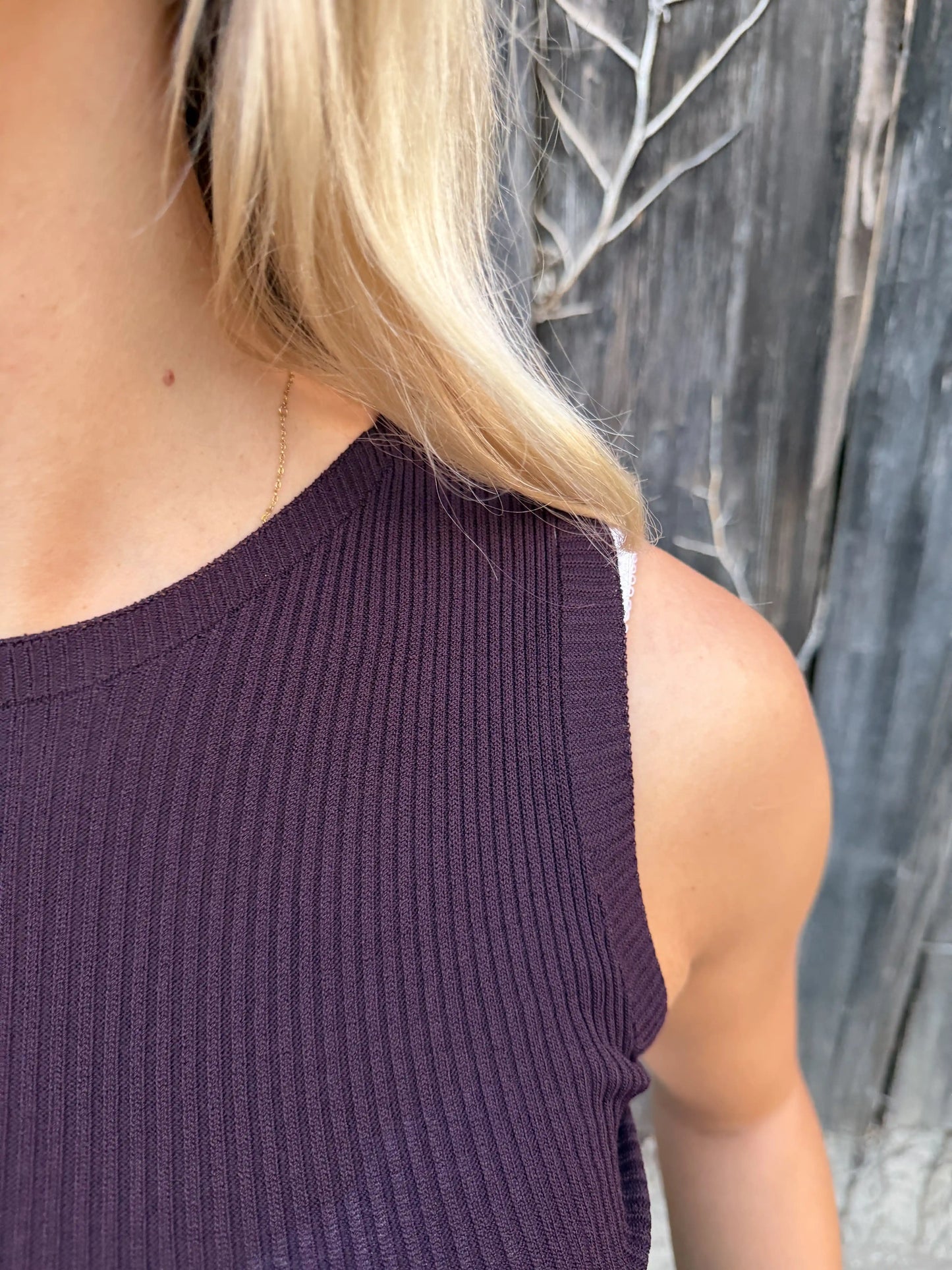 Top "Ribelle" Lilarot