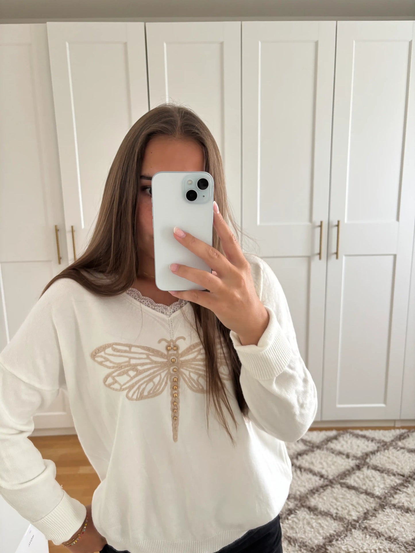 Pullover "Libelle" Weiß
