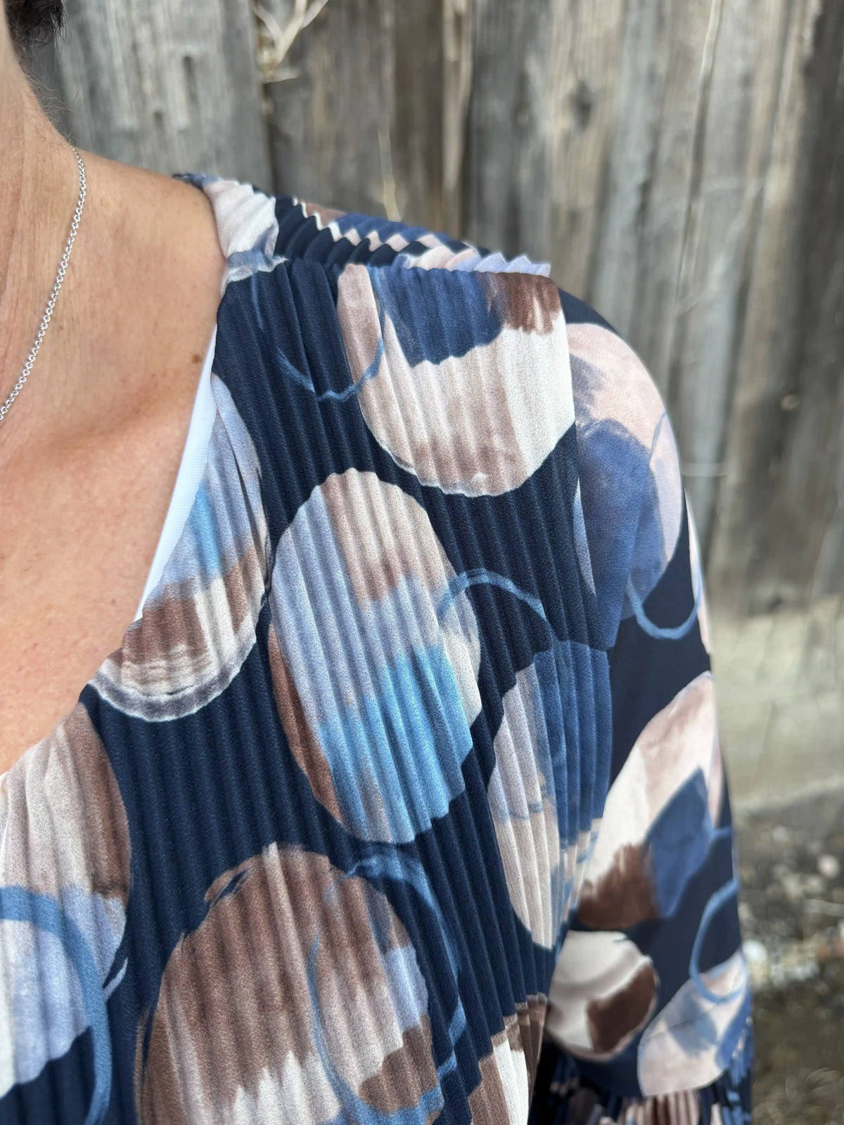 Bluse "Plissecircles" Navy