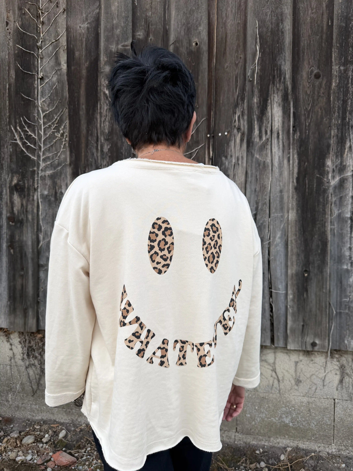 Pullover "Happy Leo" Beige
