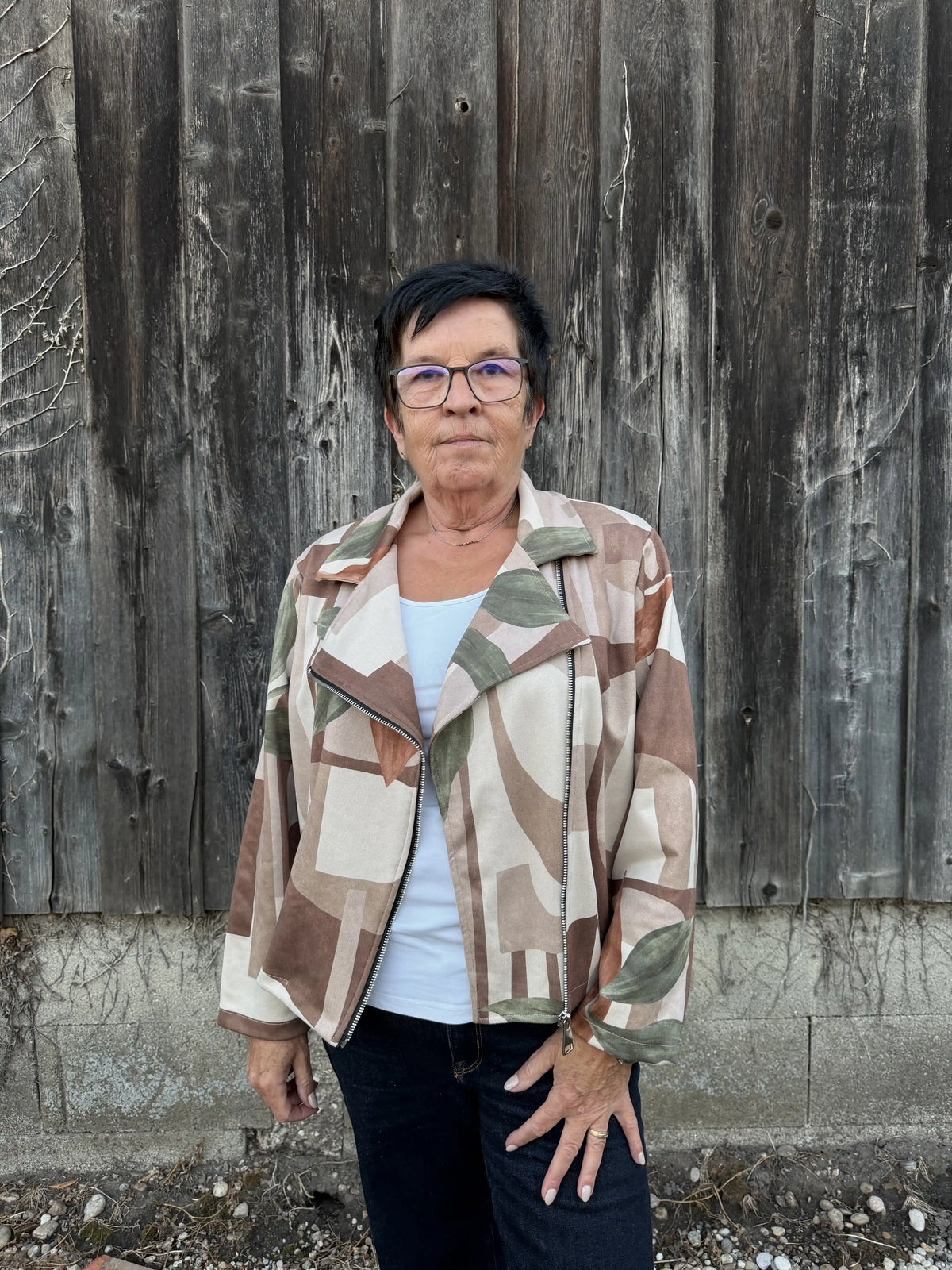 Jacke "Leaflet" Olivegrün