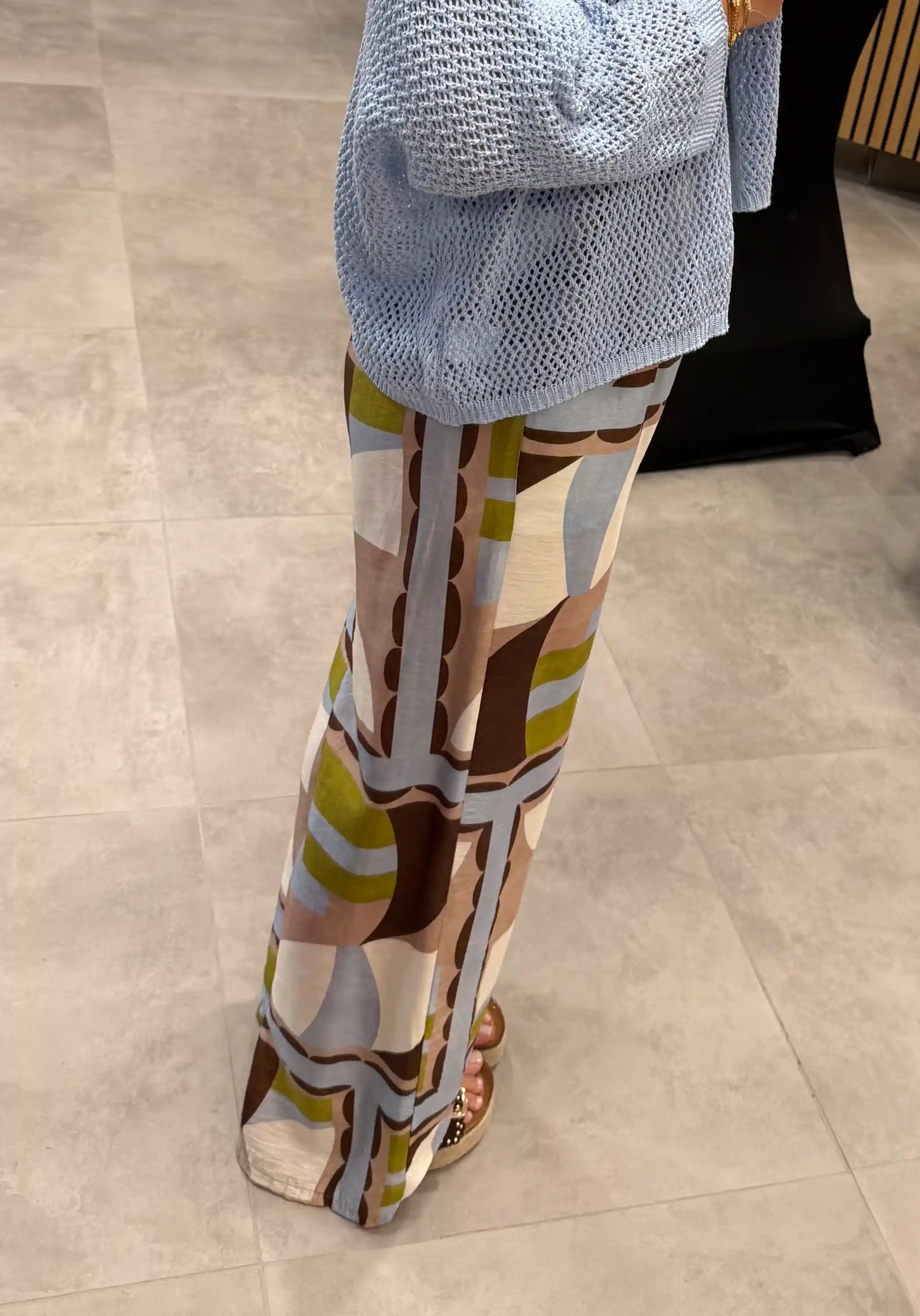 Palazzo-Hose "Retro" Grün