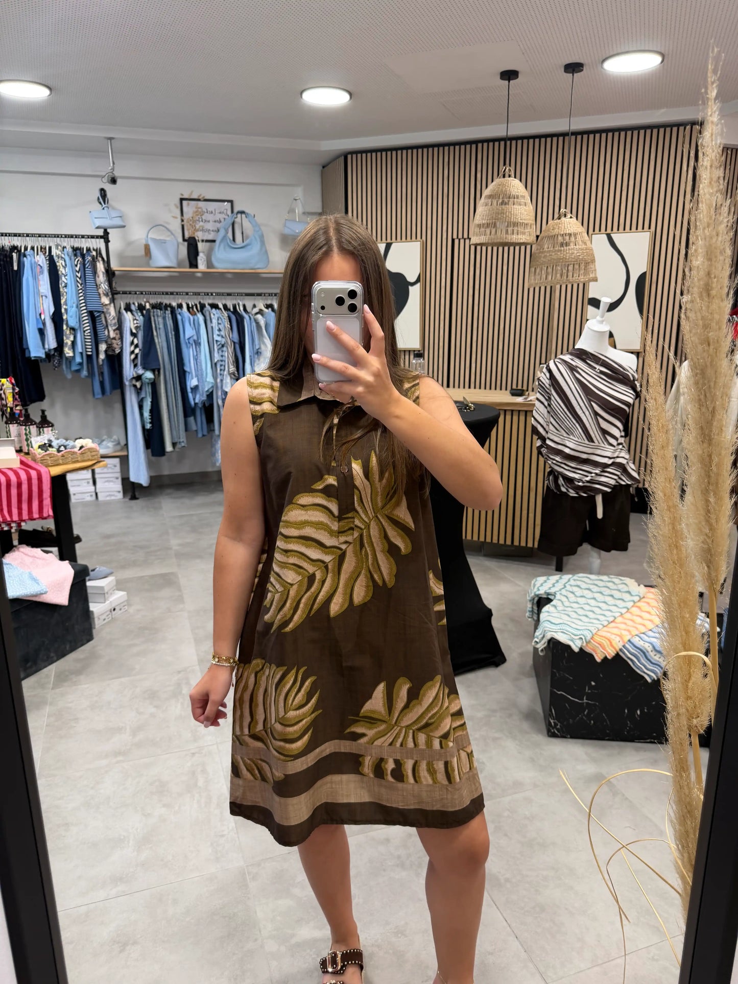 Kleid "Palma" Schokobraun