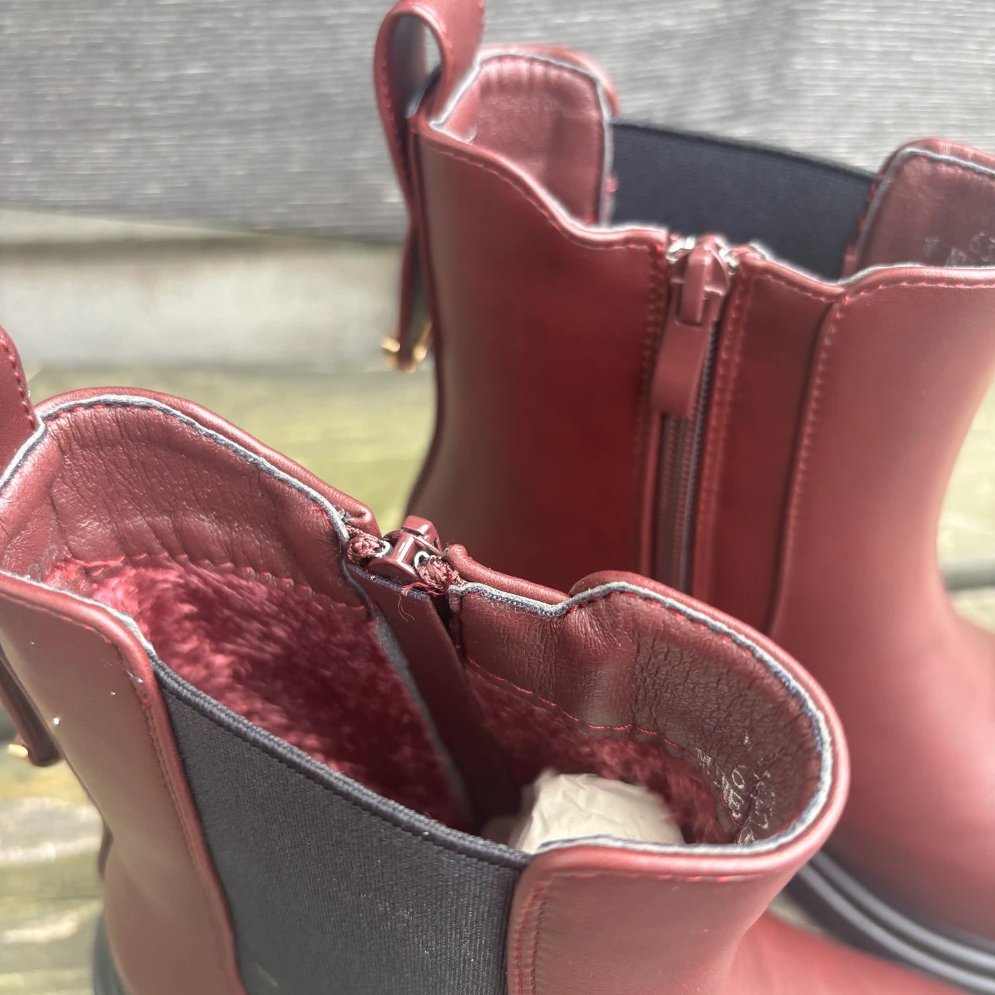 Boots Weinrot