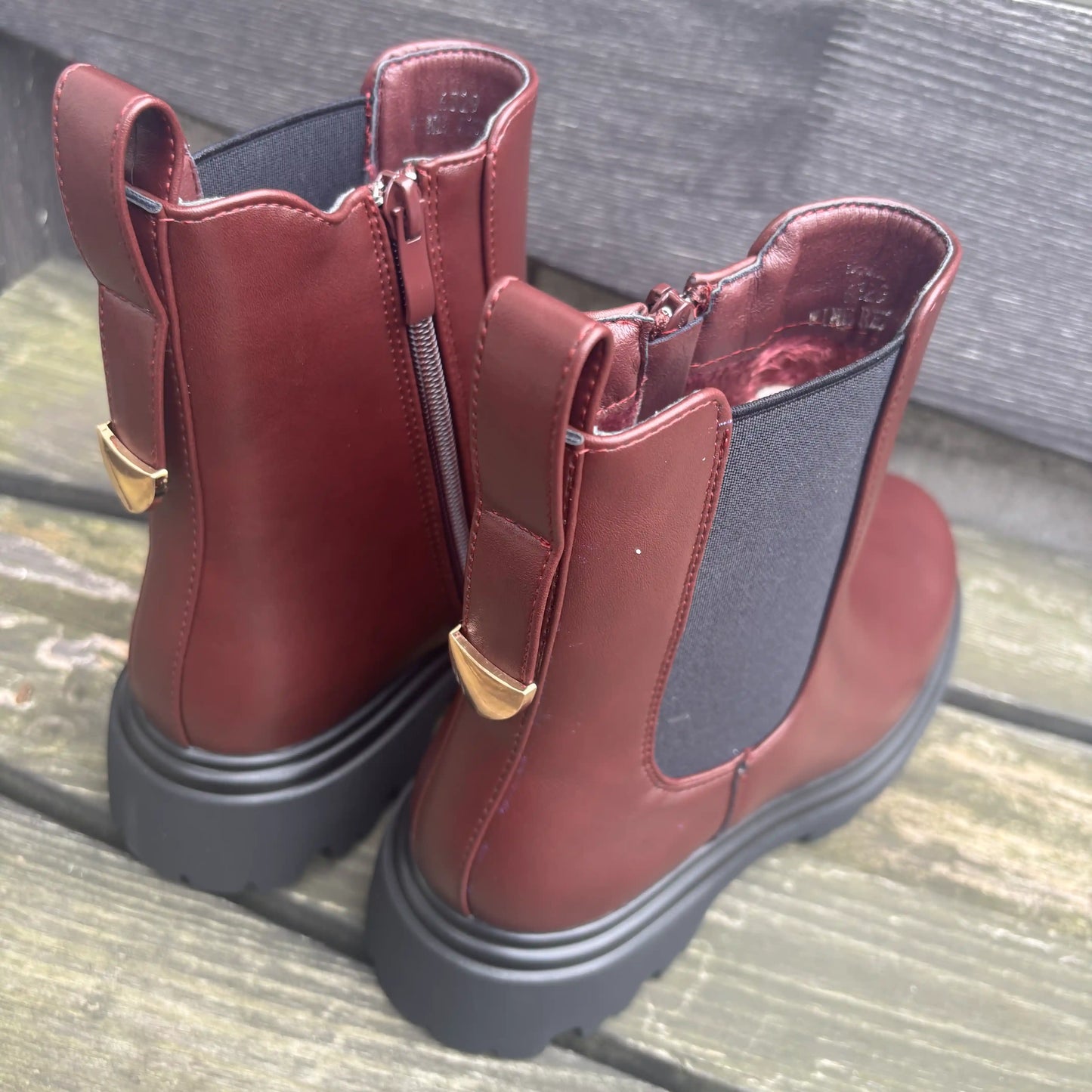 Boots Weinrot