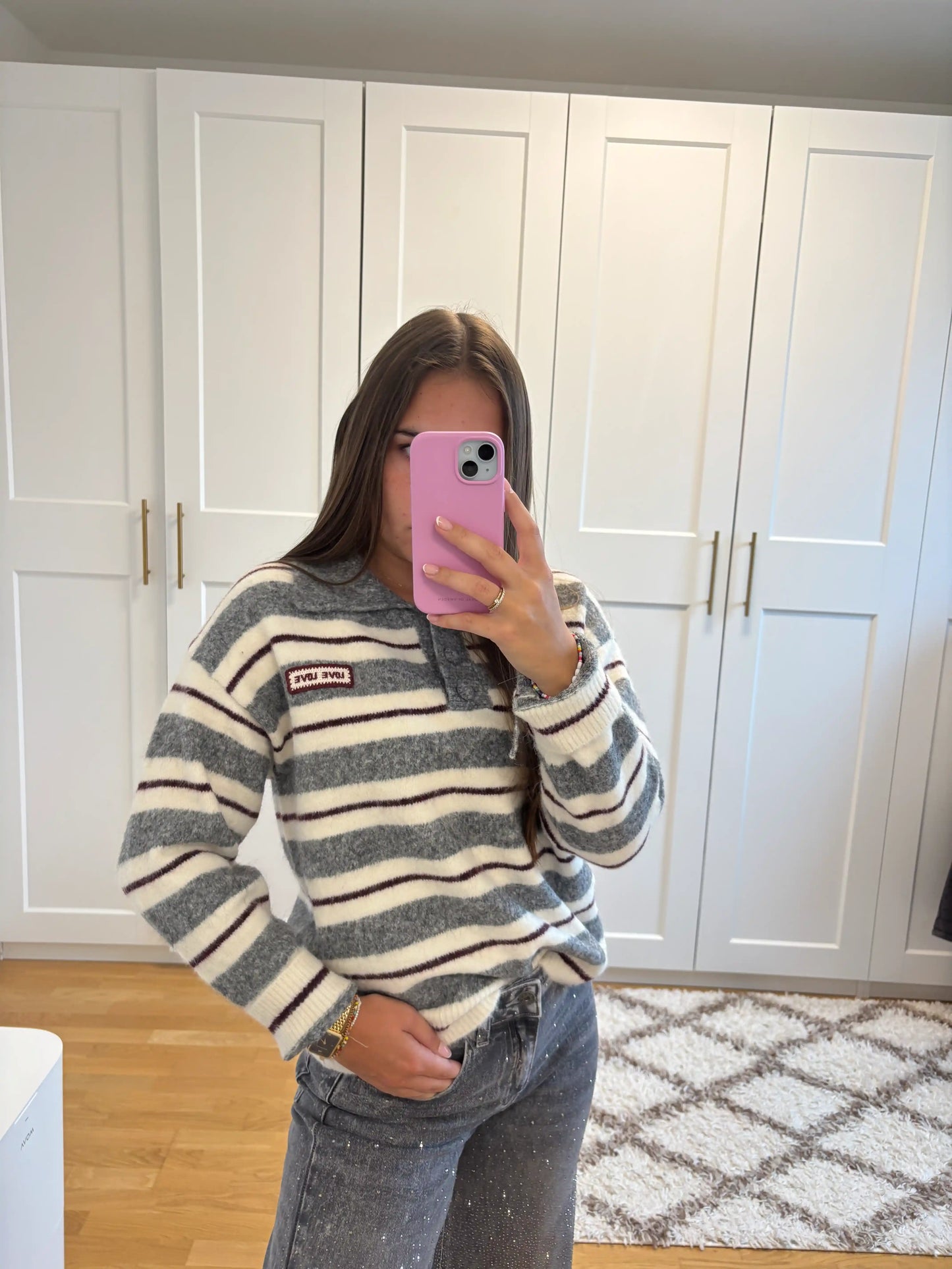 Pullover "Love Love" Grau