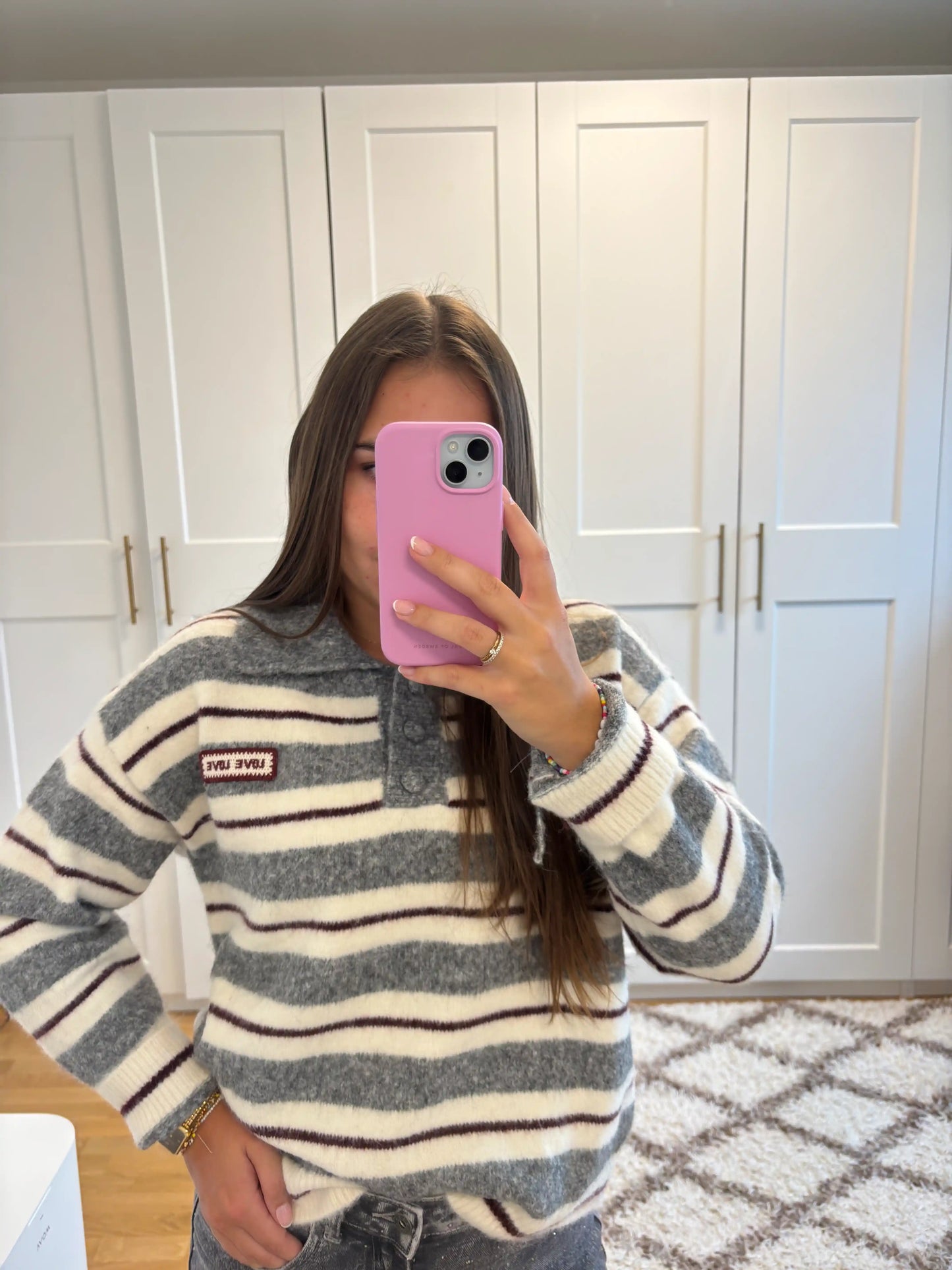 Pullover "Love Love" Grau