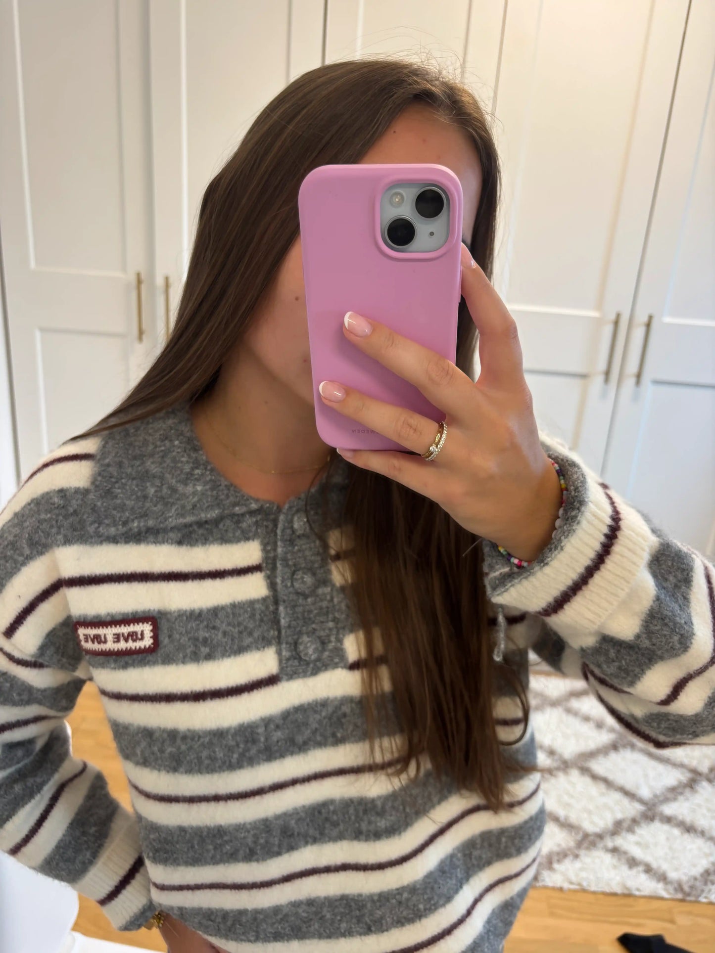 Pullover "Love Love" Grau