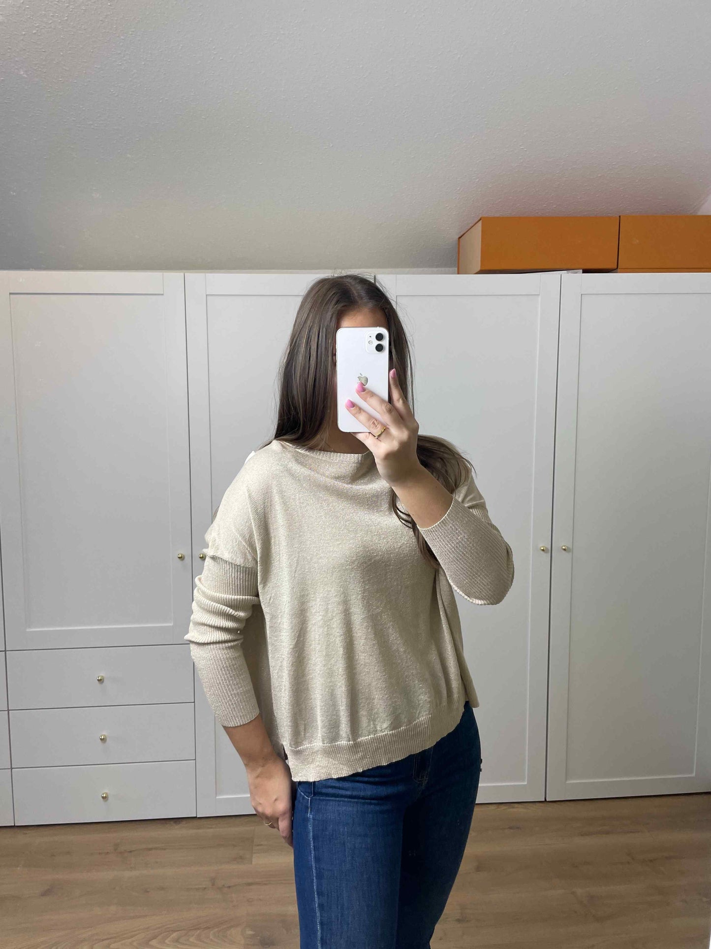 Pullover "Goldi" mit Knopfleiste