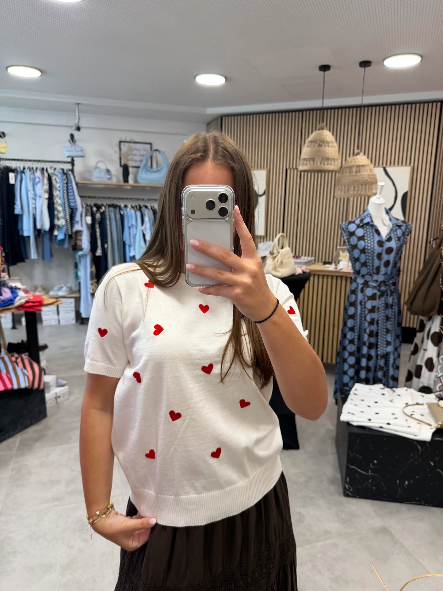 Shirt "Amore" Weiß