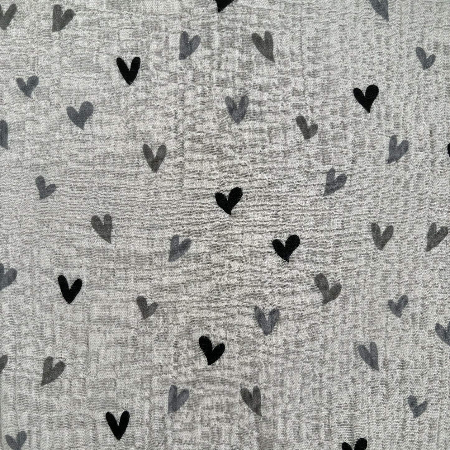 Scrunchie Musselin Herzchen