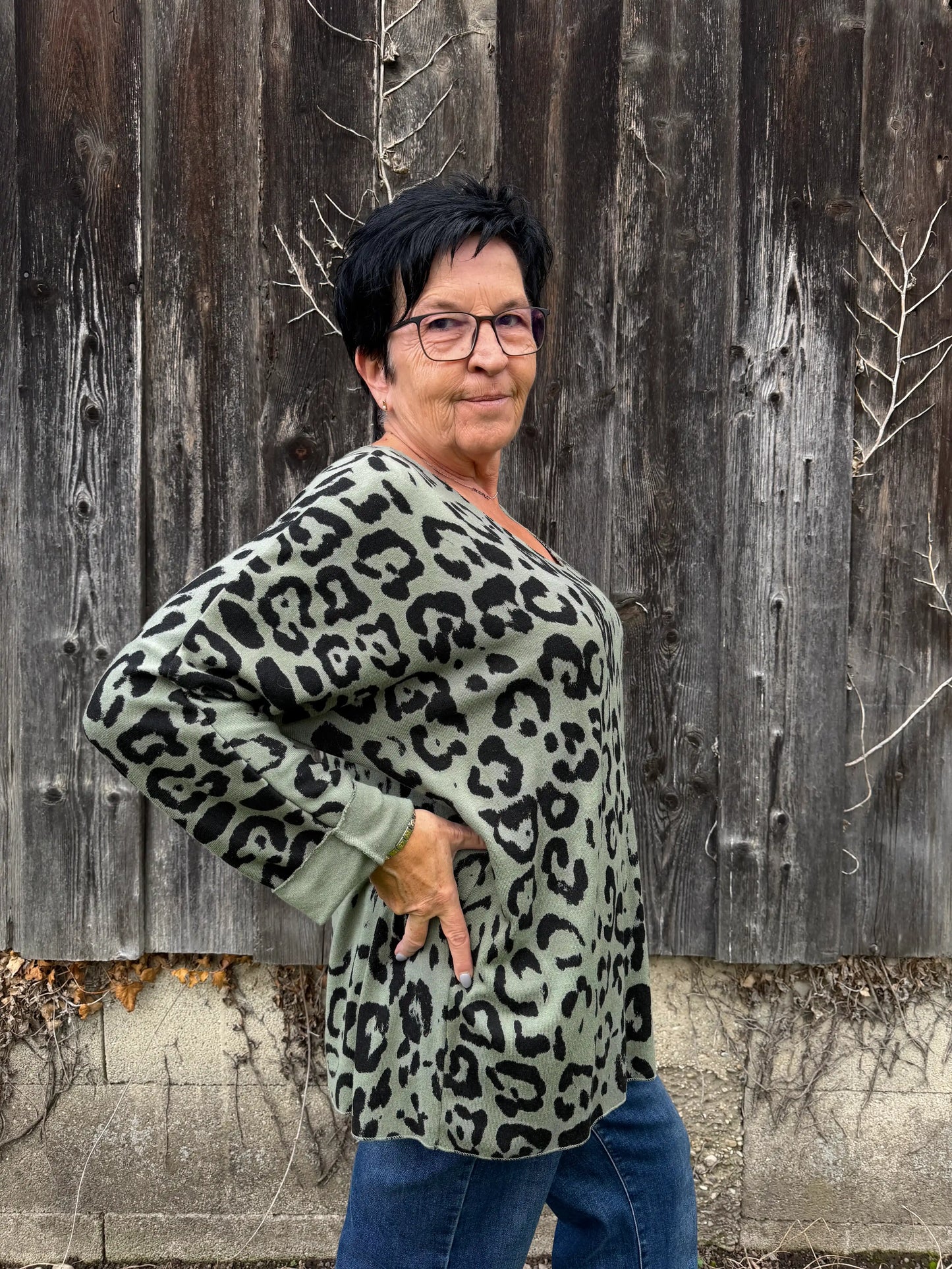 Pullover "Leolilly" Olivegrün