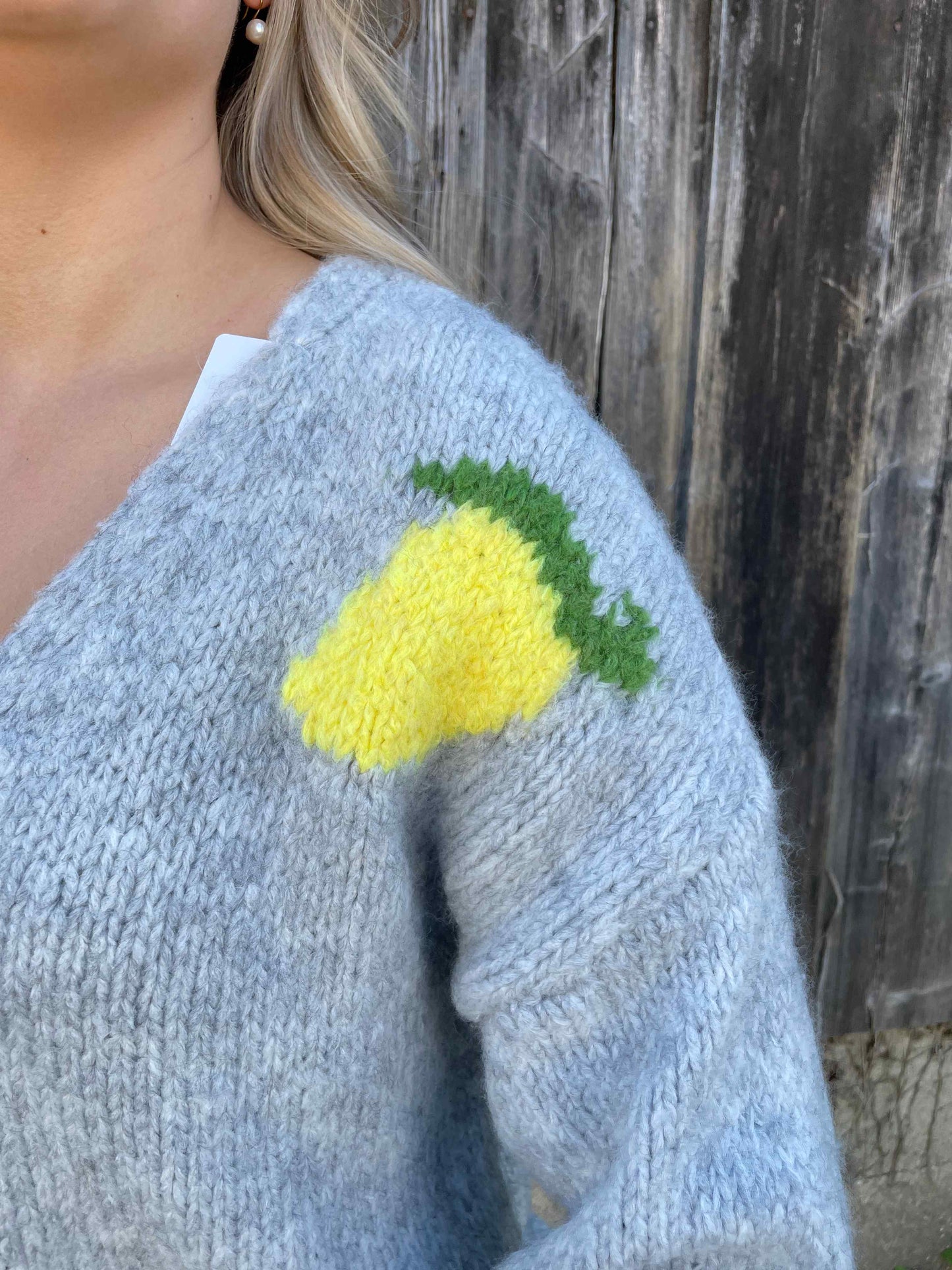 Cardigan "Limoncello" Grau