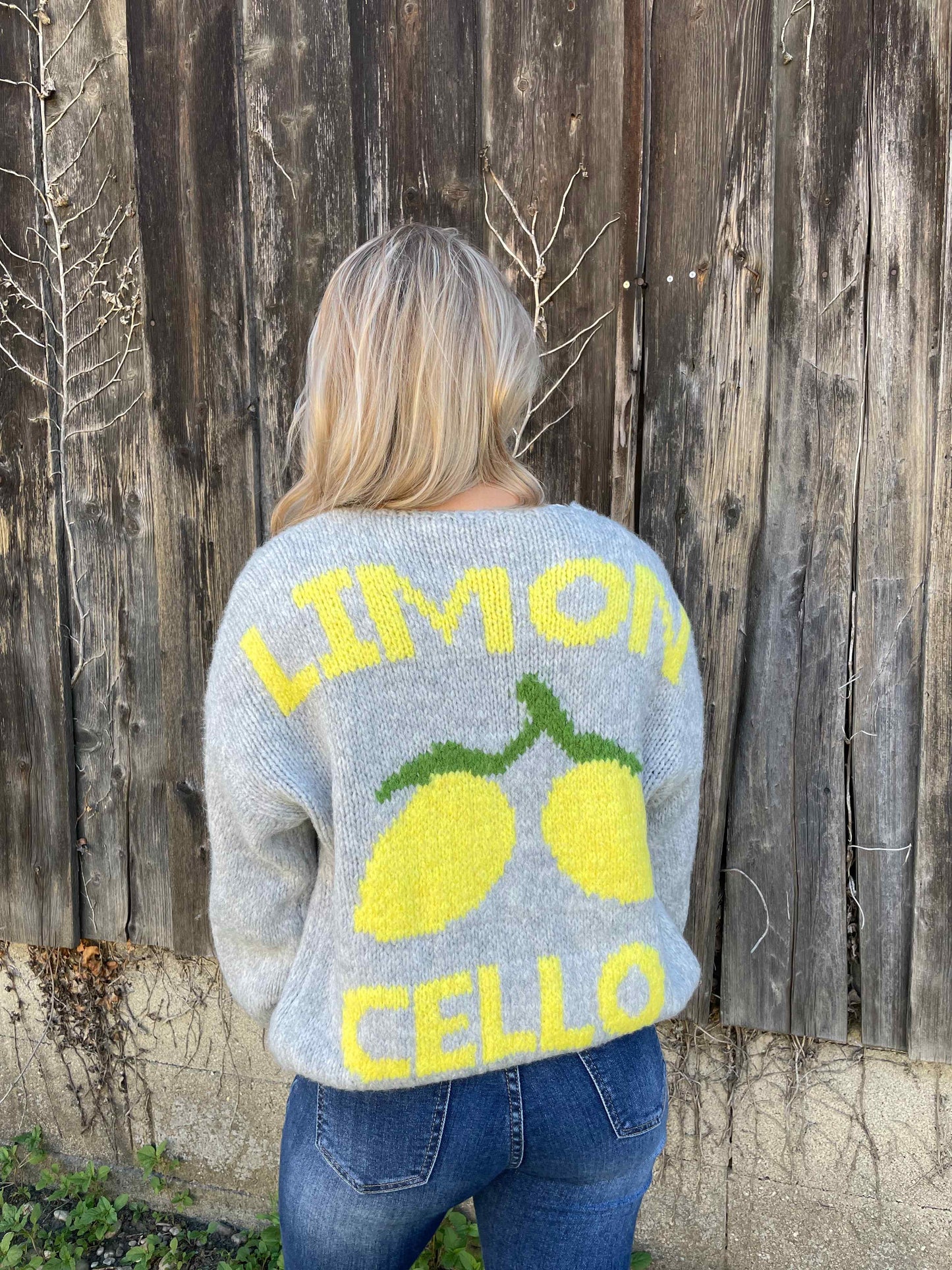 Cardigan "Limoncello" Grau