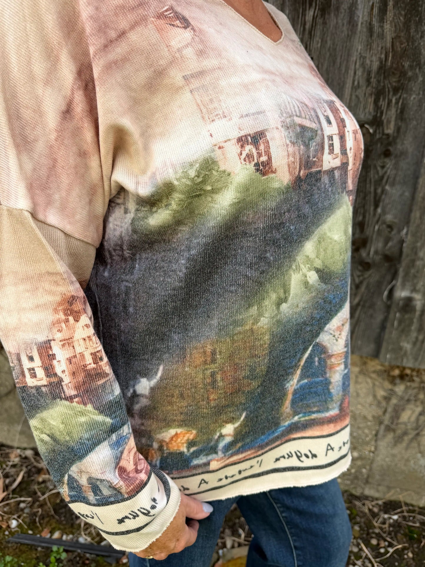Pullover "Mountaincity" Beige
