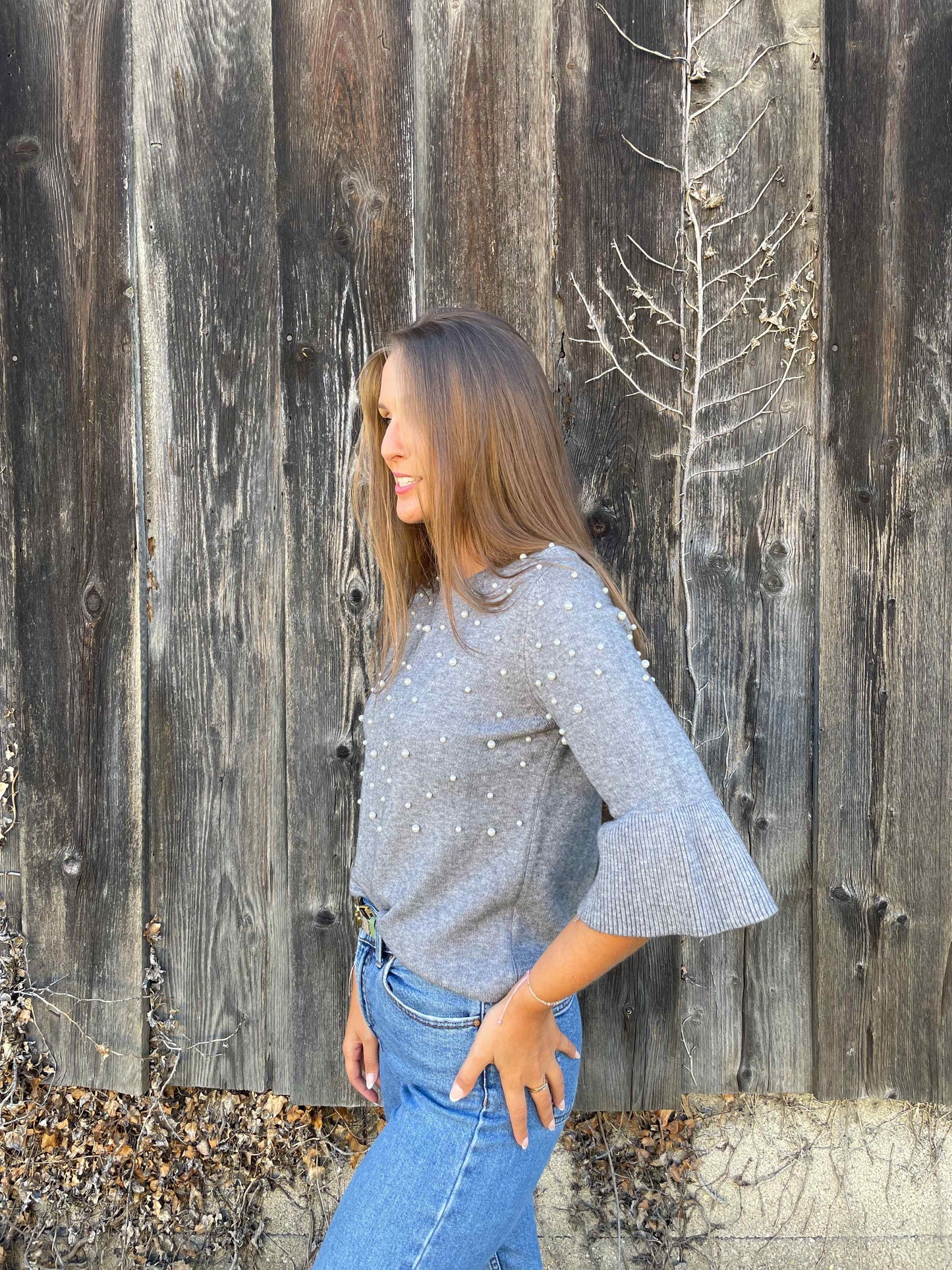 Pullover "Pearly" Grau