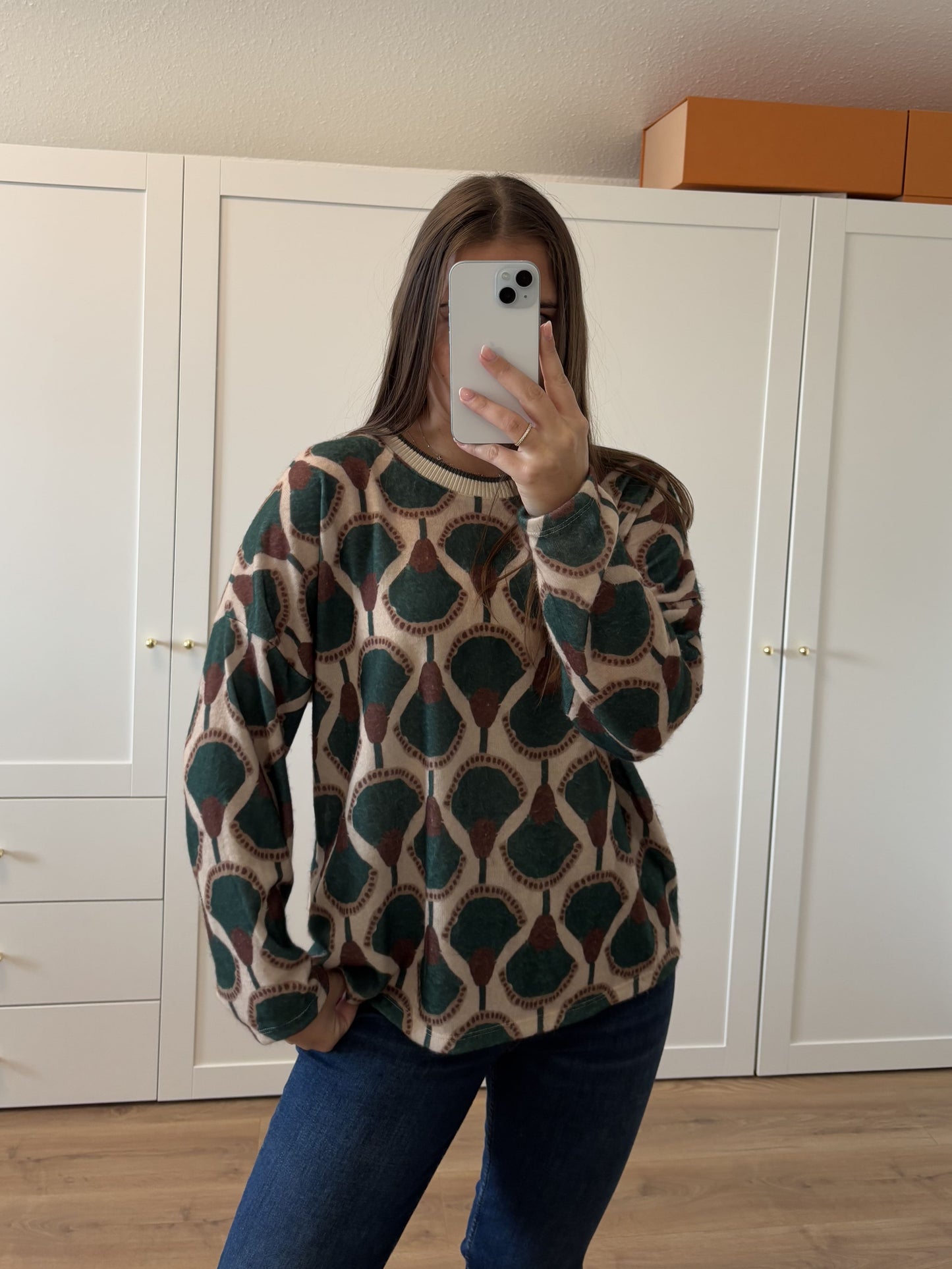 Pullover "Ornaments" Grün