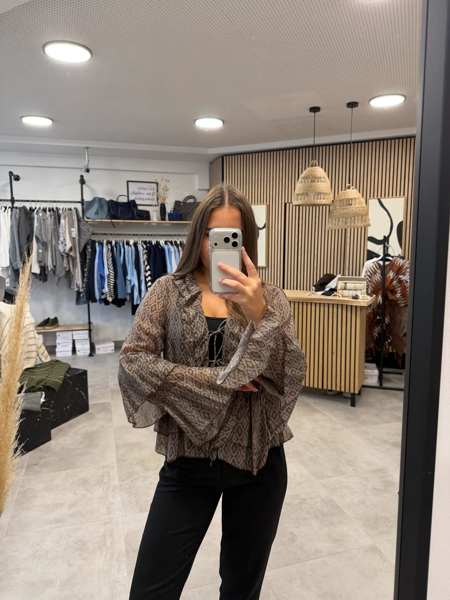 Bluse "Boho" Schokobraun