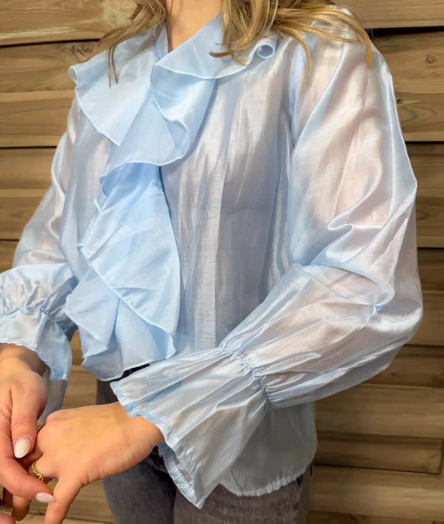 Bluse "Rosalie" Hellblau