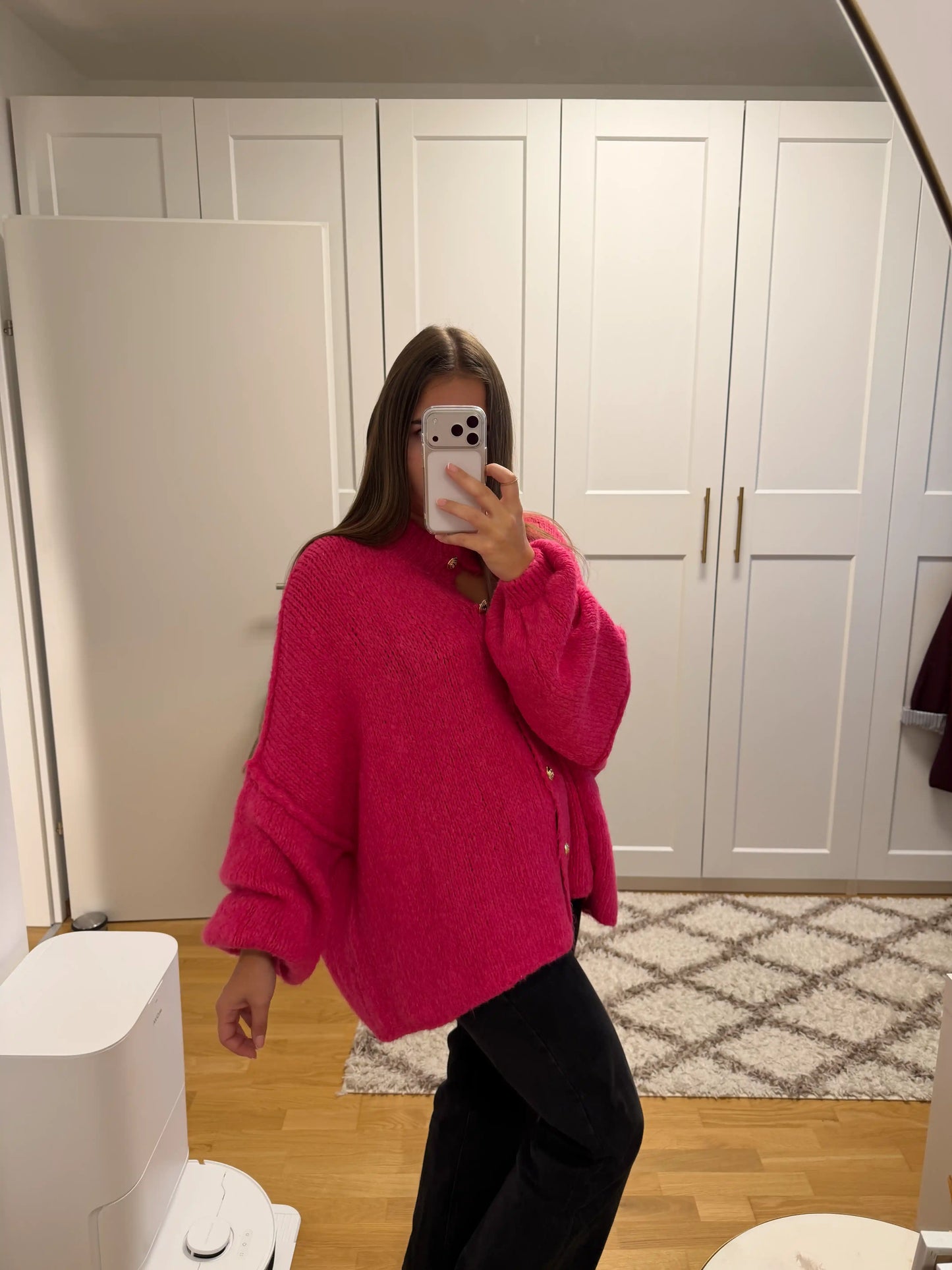 Cardigan "Kuschelgold" Pink