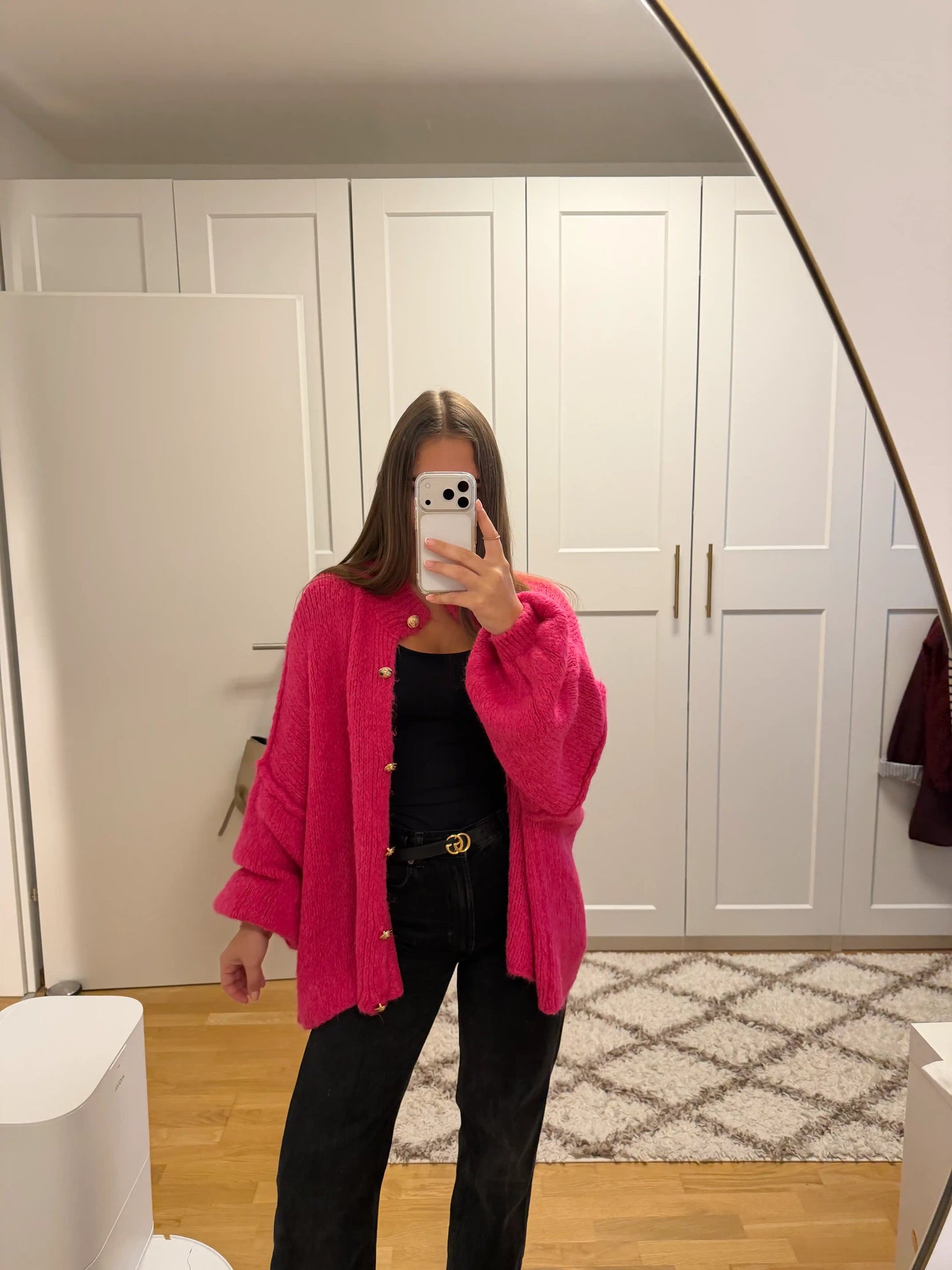 Cardigan "Kuschelgold" Pink