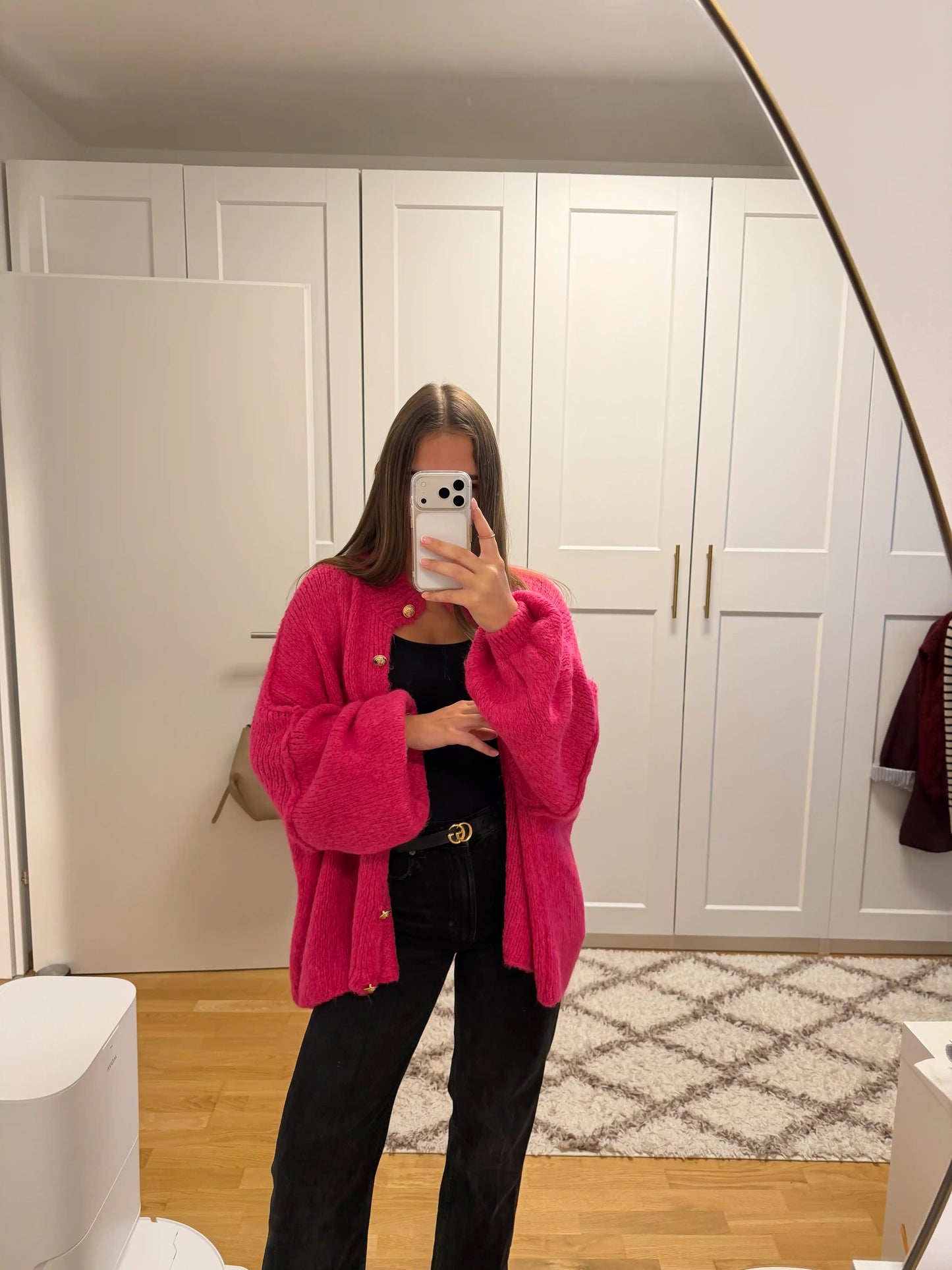 Cardigan "Kuschelgold" Pink