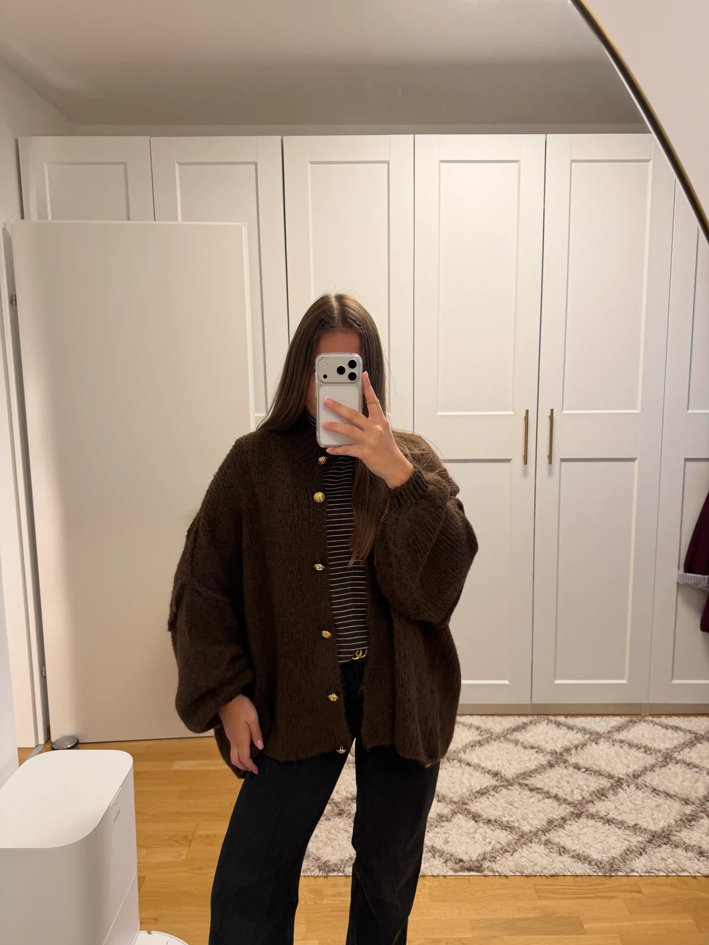Cardigan "Kuschelgold" Schokobraun