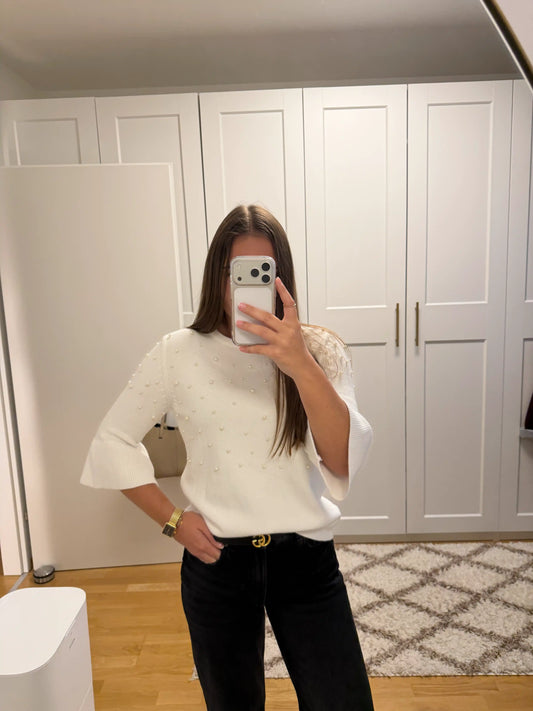 Pullover "Pearly I" Weiß