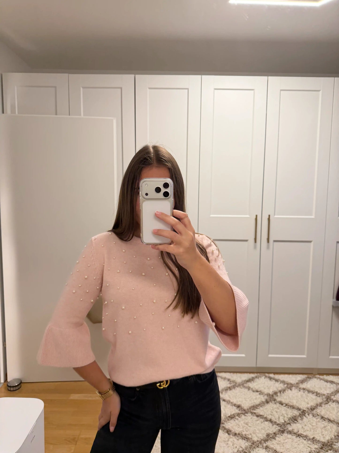 Pullover "Pearly I" Weiß
