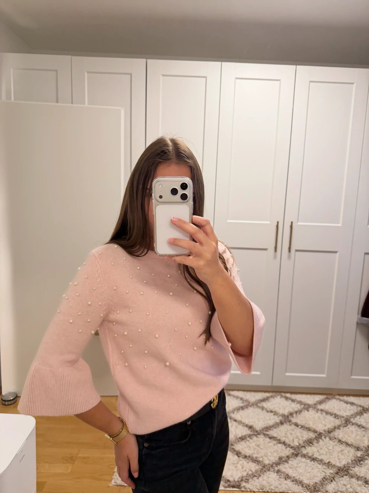 Pullover "Pearly I" Weiß