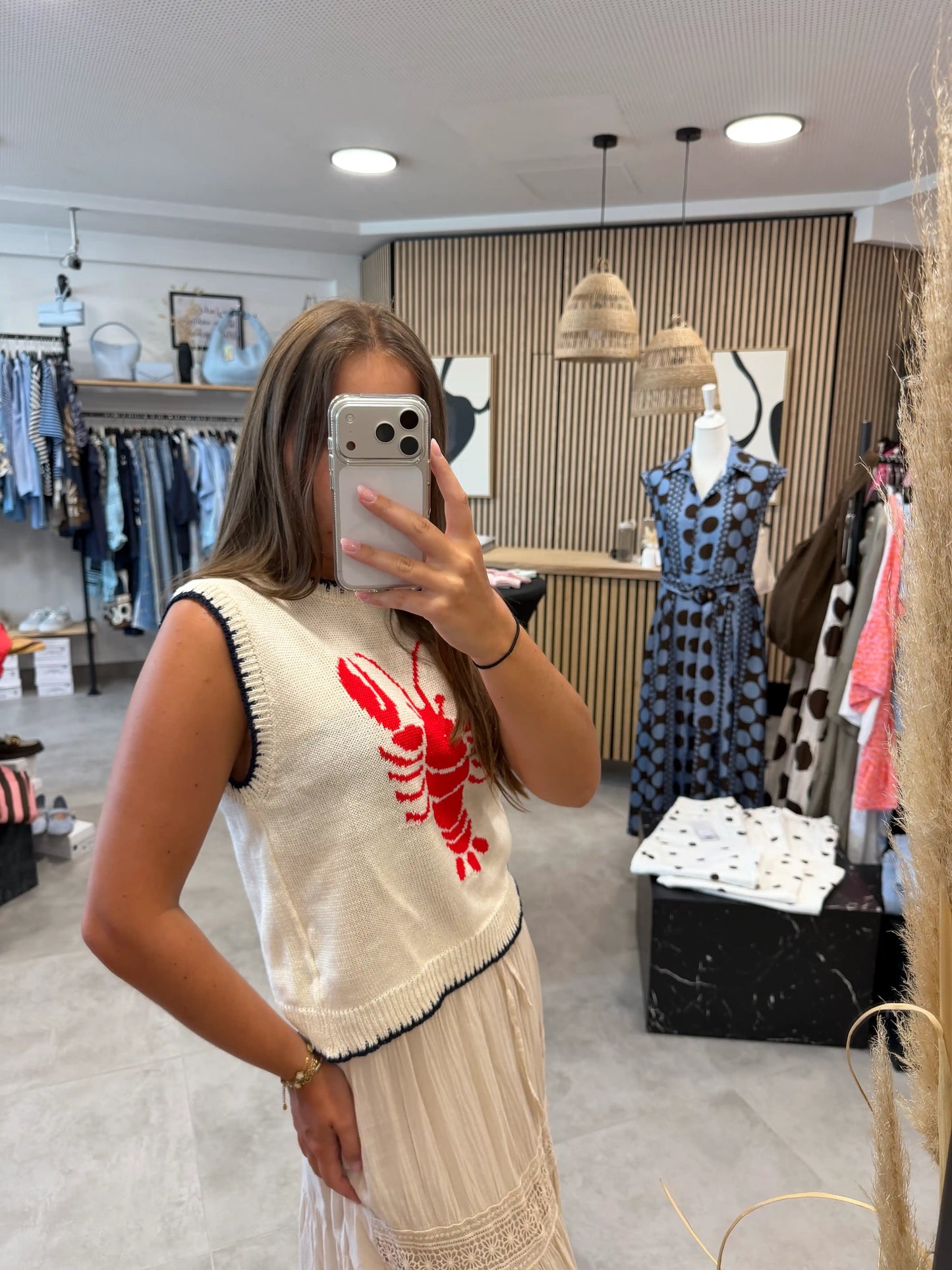 Pullunder "Lobster" Offwhite