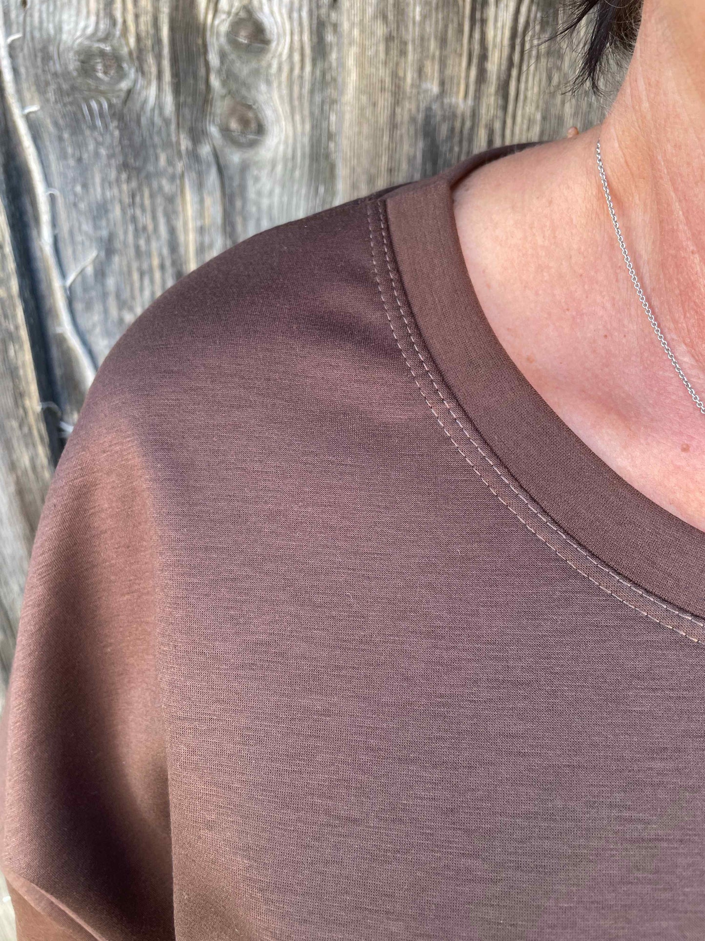 Pullover "Love" Schokobraun