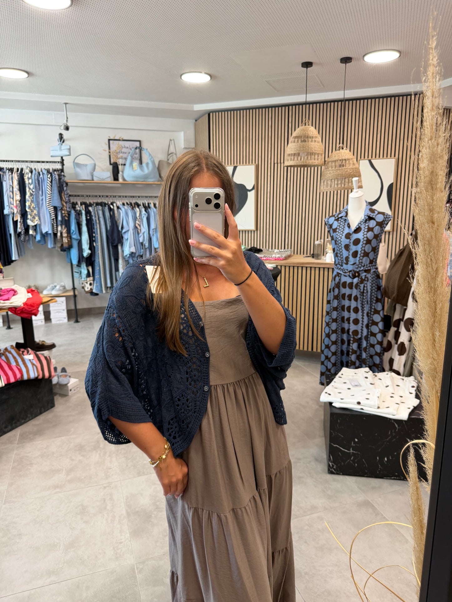 Strickjacke "Vintage" Dunkelblau