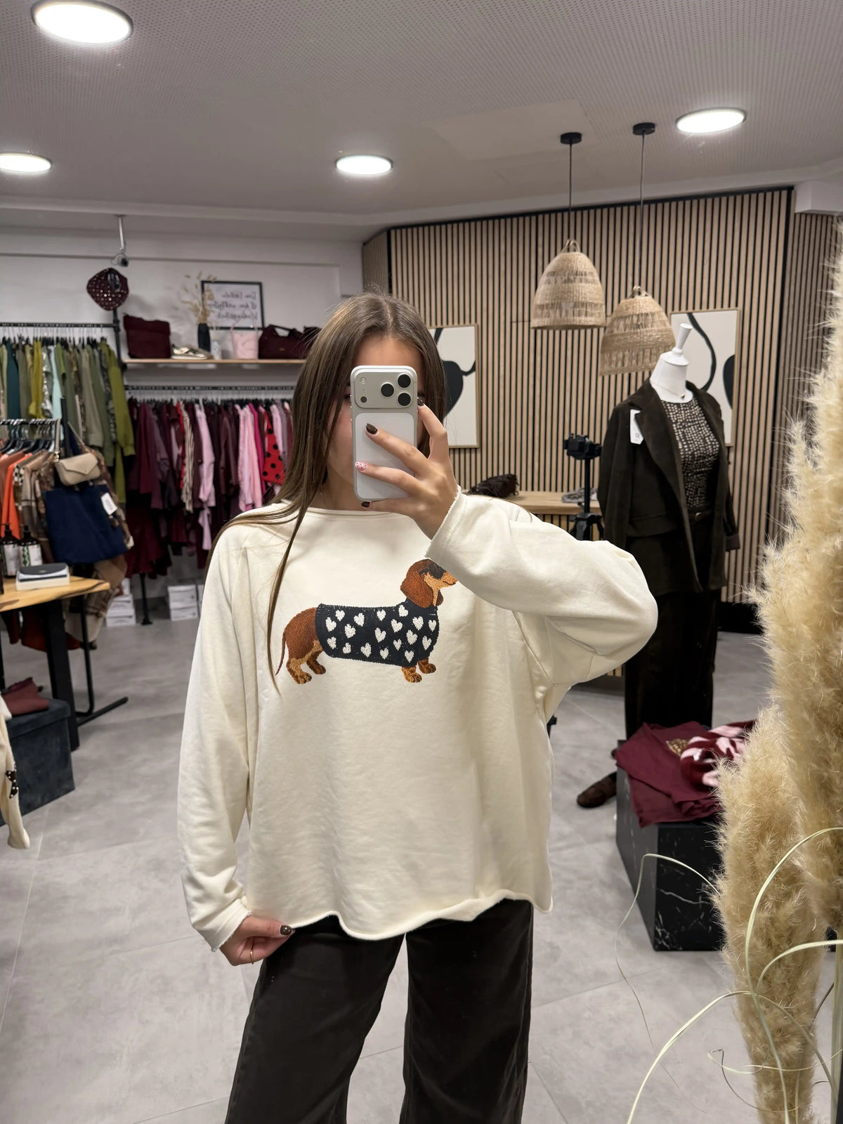 Baumwollpullover "Dackel Mood" II