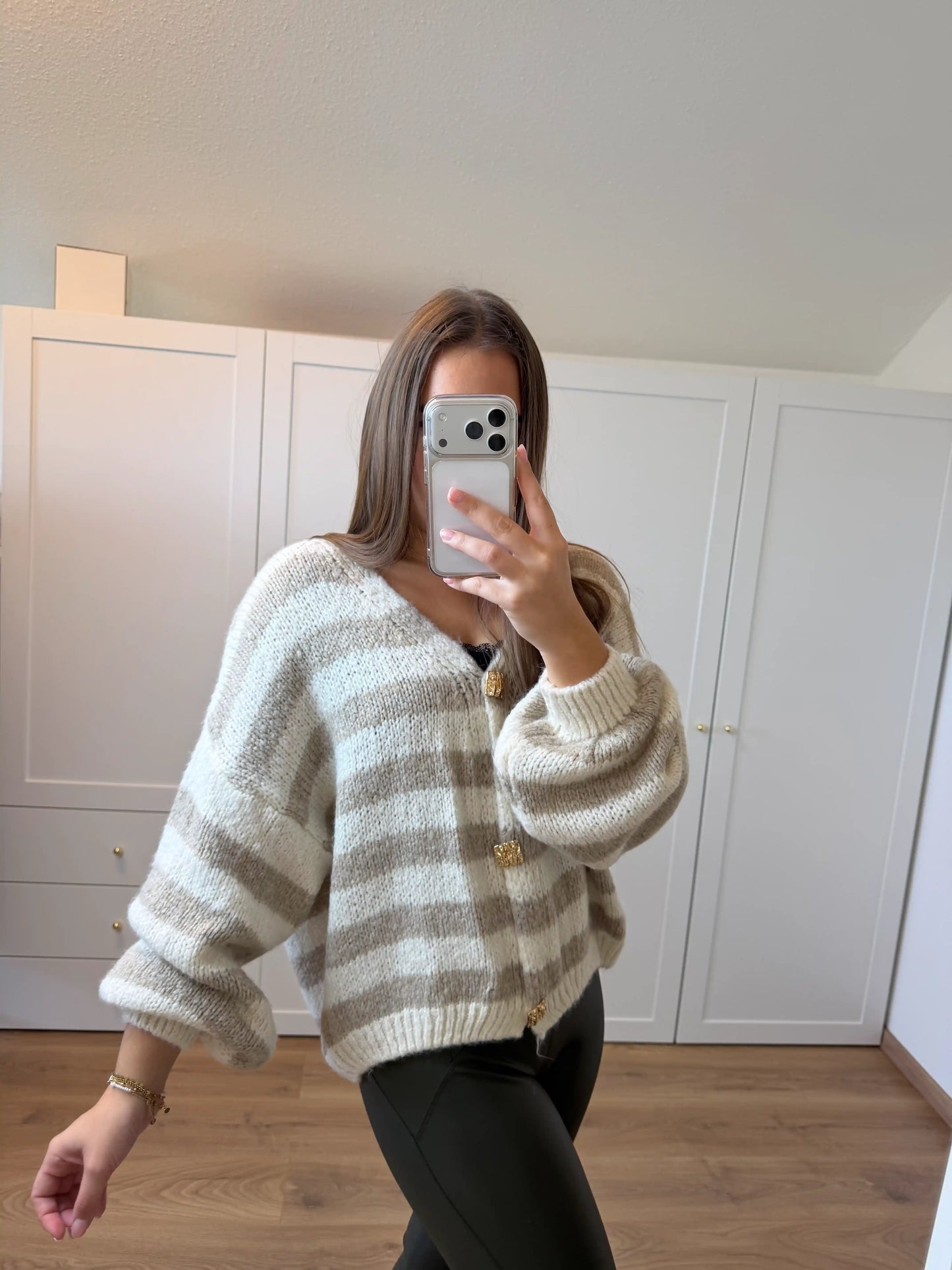 Cardigan "Glam" Taupe