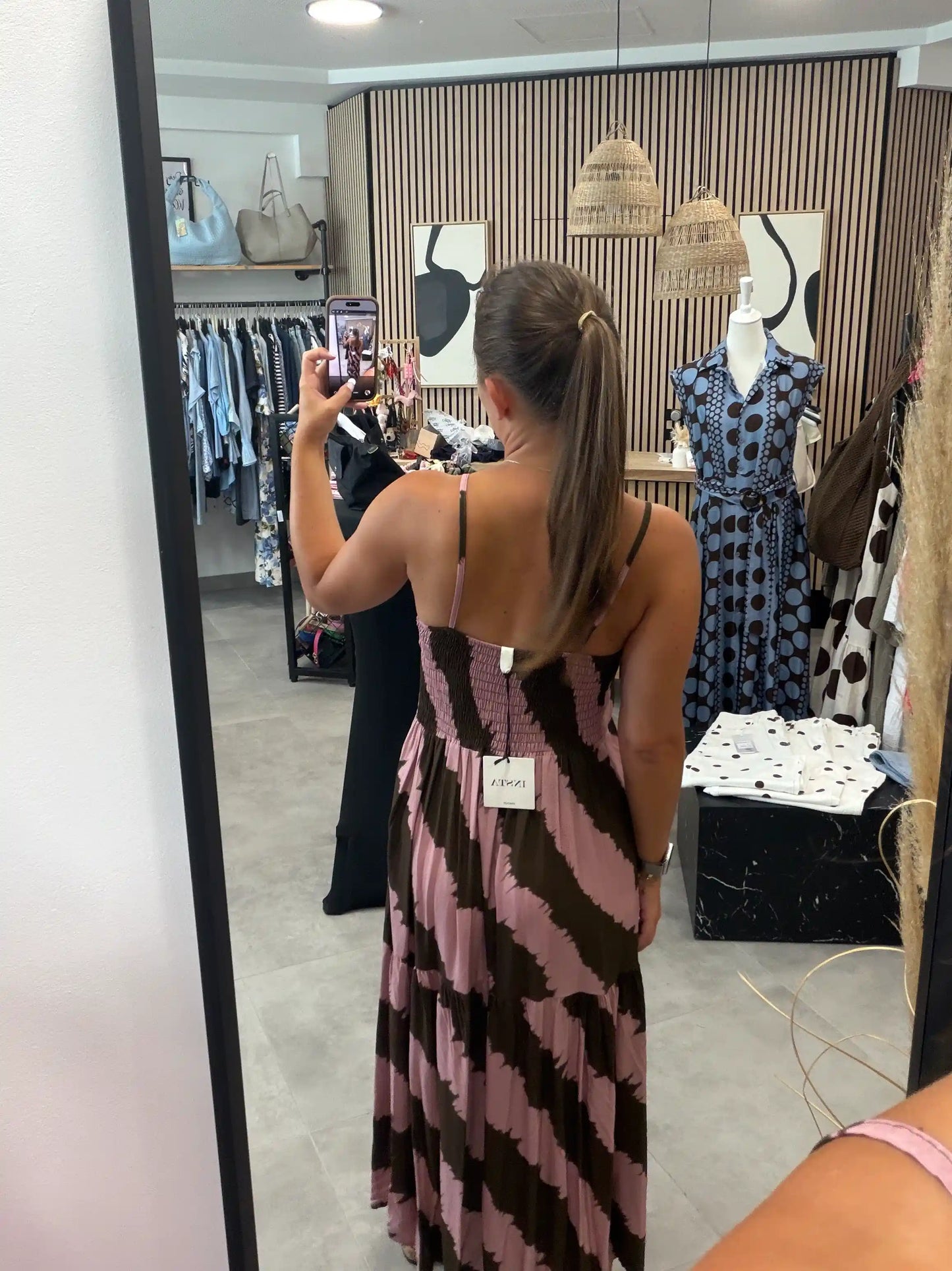 Kleid "River" Braun