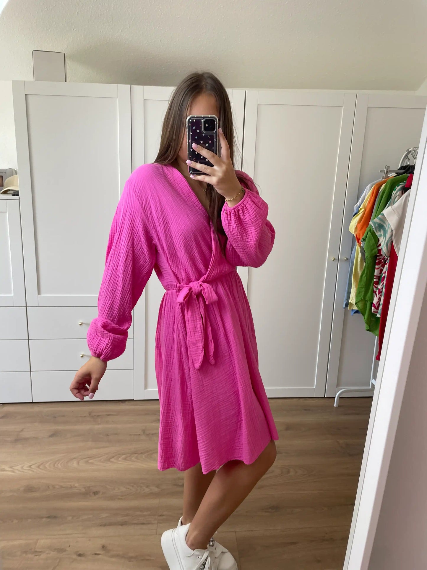 Musselinkleid "Milla" Pink