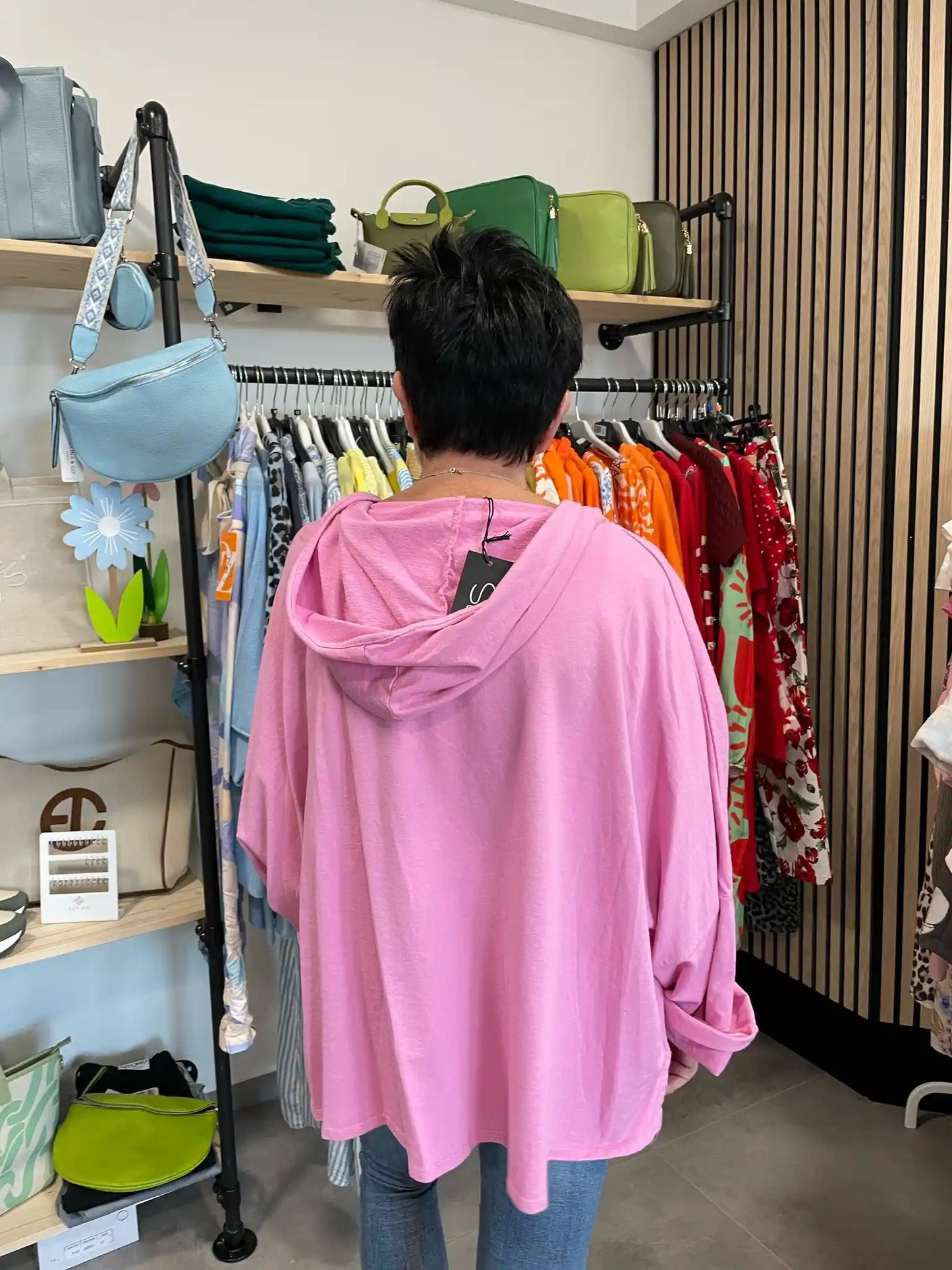 Kapuzenshirt "Radio" Rosa