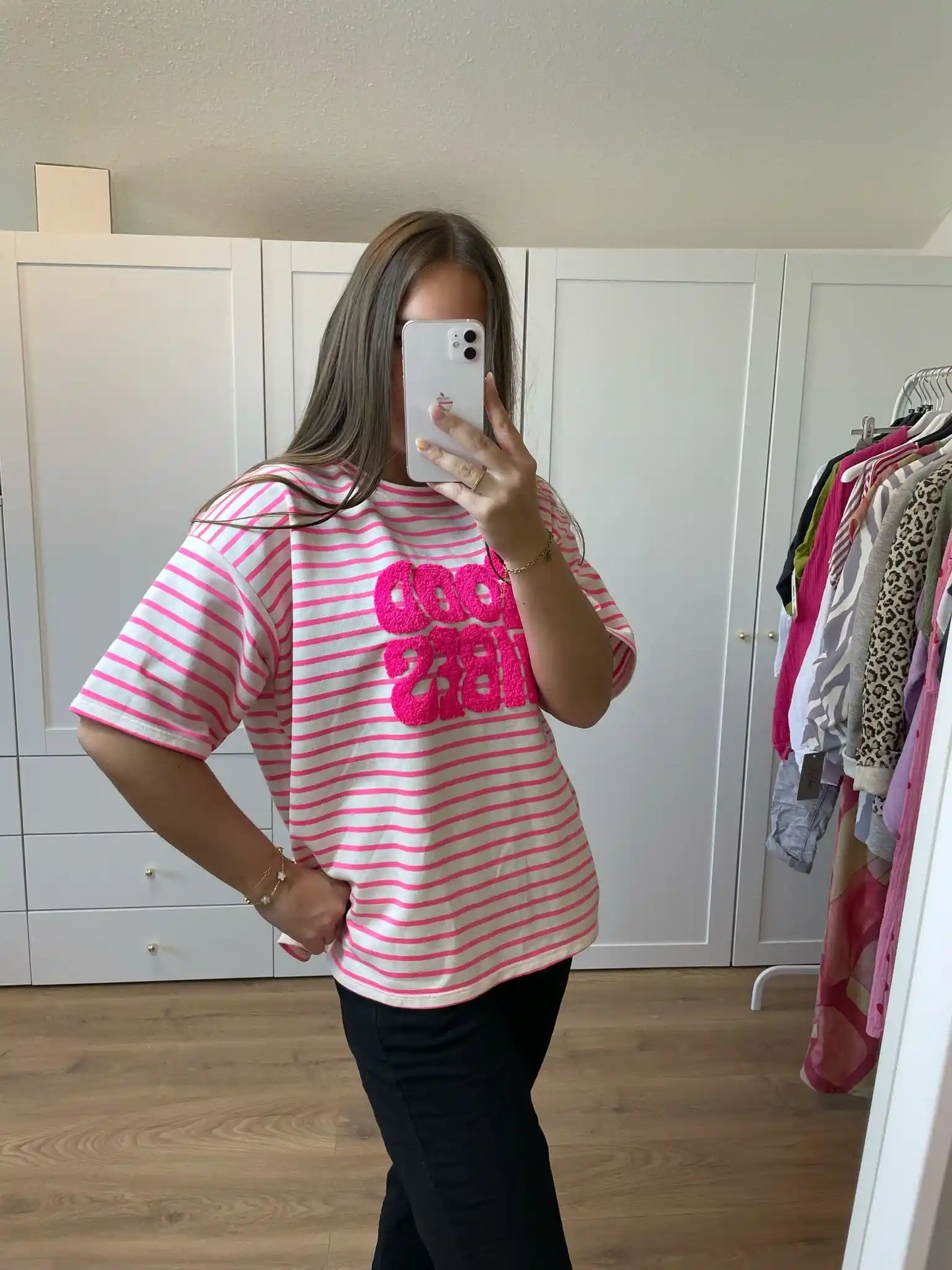 Shirt "Good-Vibes" Pink