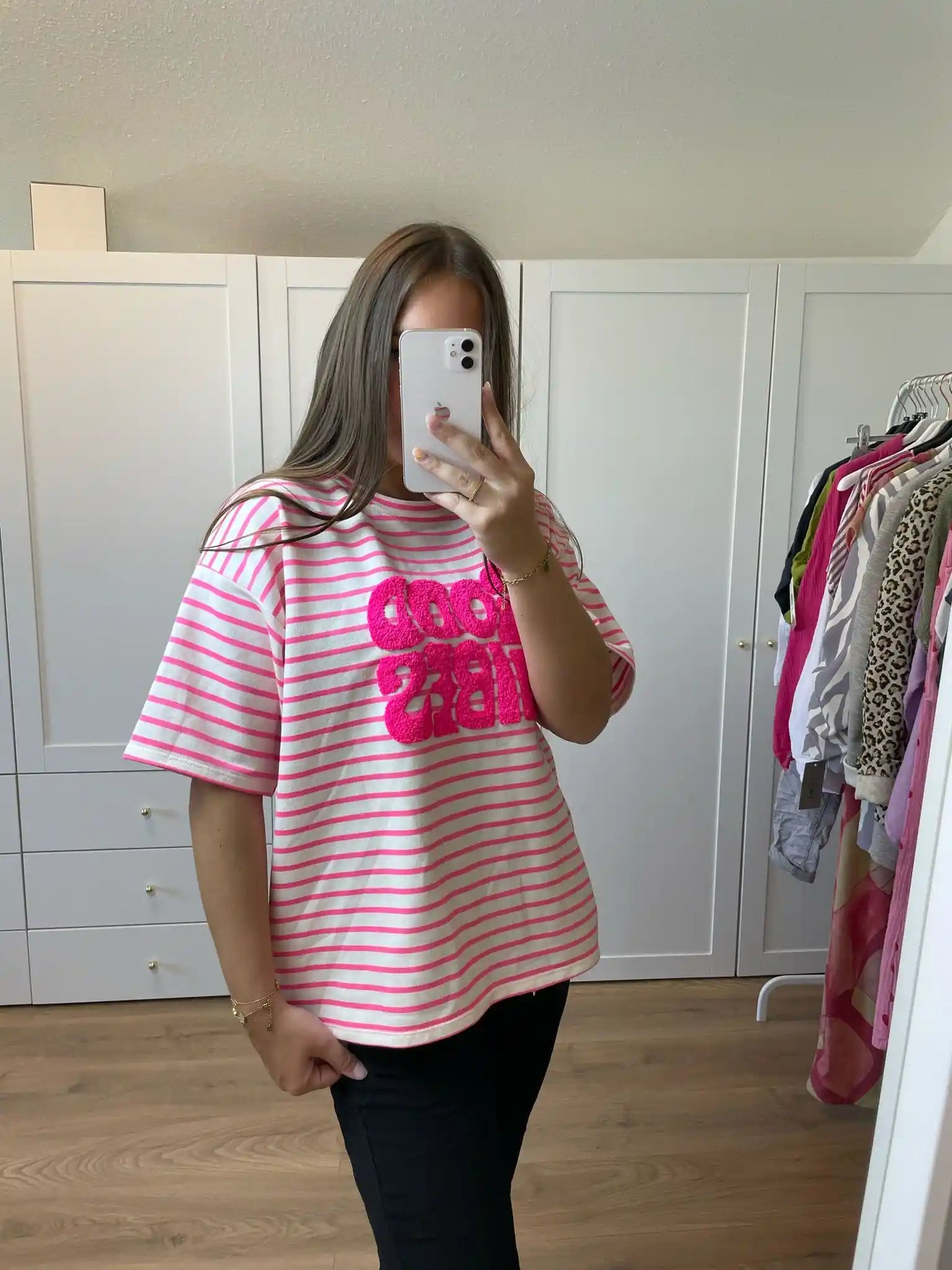 Shirt "Good-Vibes" Pink