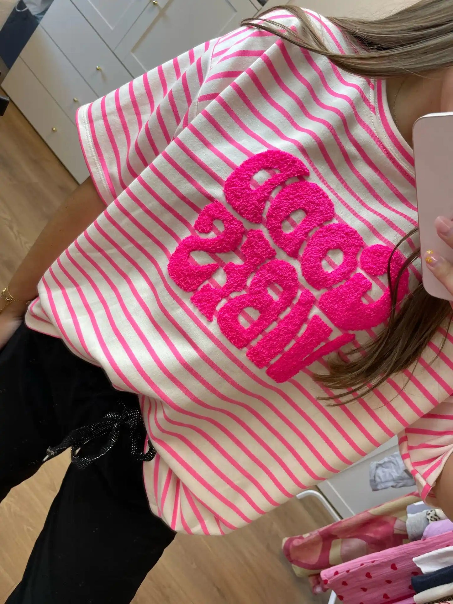 Shirt "Good-Vibes" Pink
