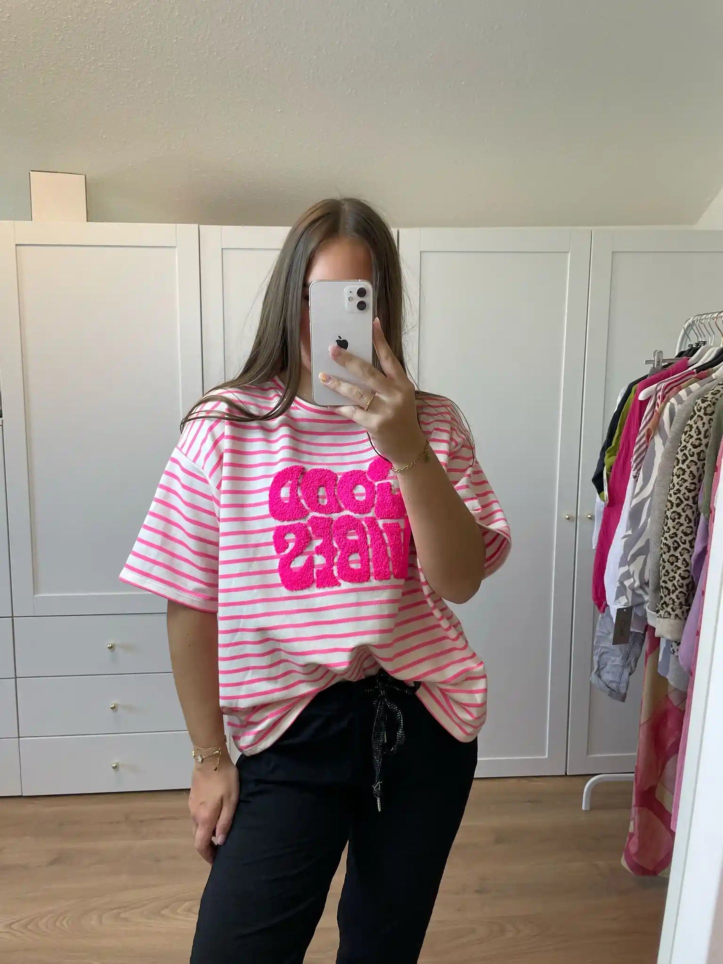 Shirt "Good-Vibes" Pink